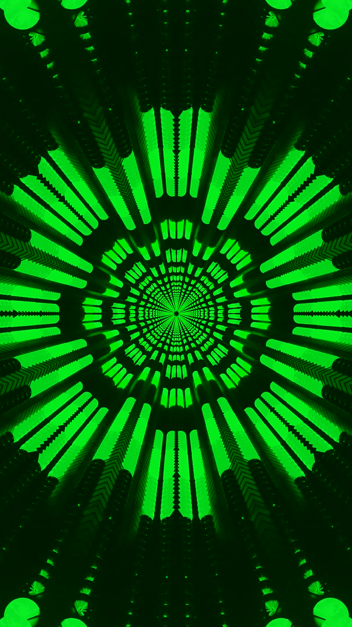 Dynamic tunnel vj loop screensaver creating a mesmerizing neon experience in smooth transition