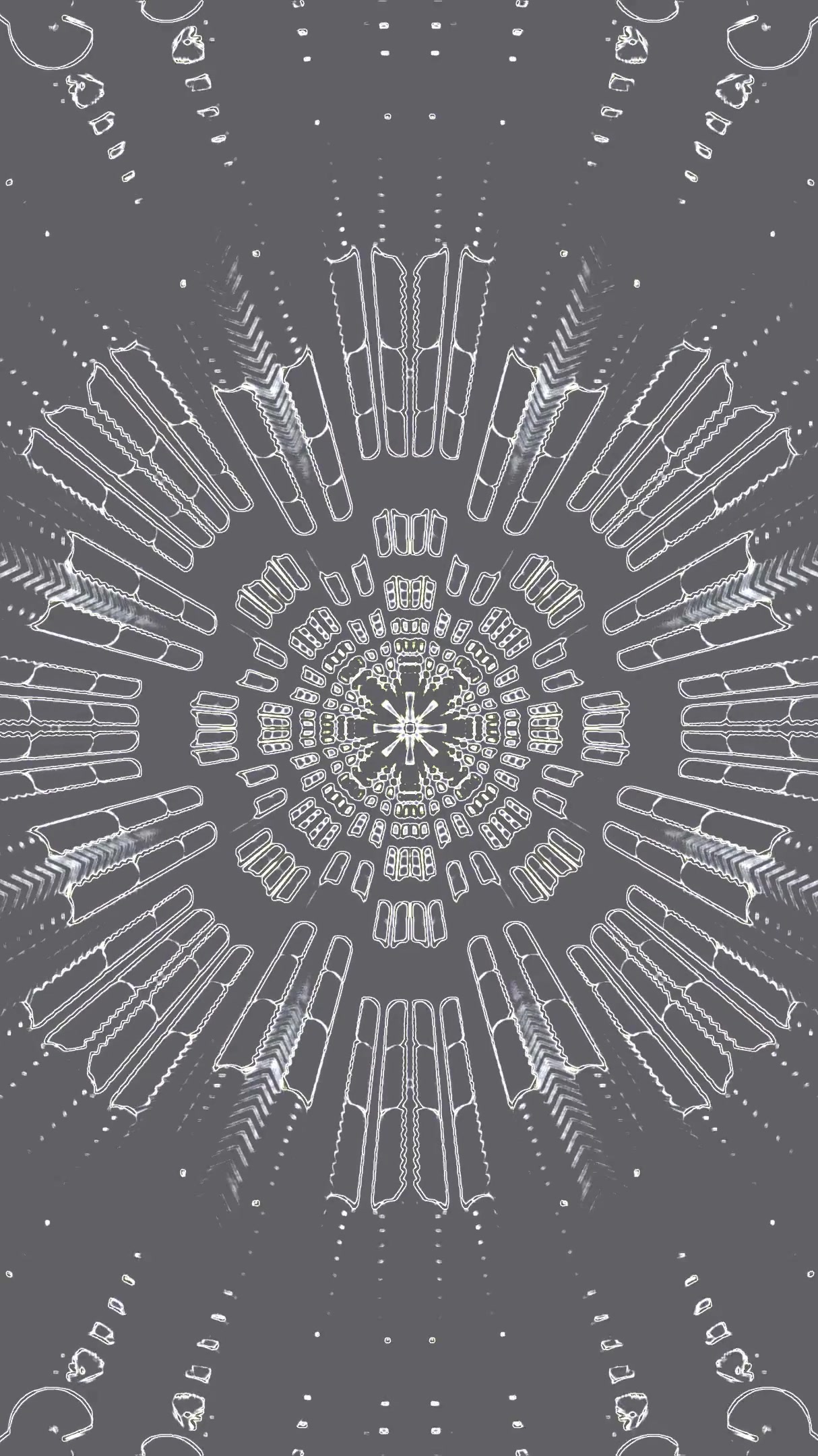 Colorful tunnel video loop screensaver creates a dynamic visual e