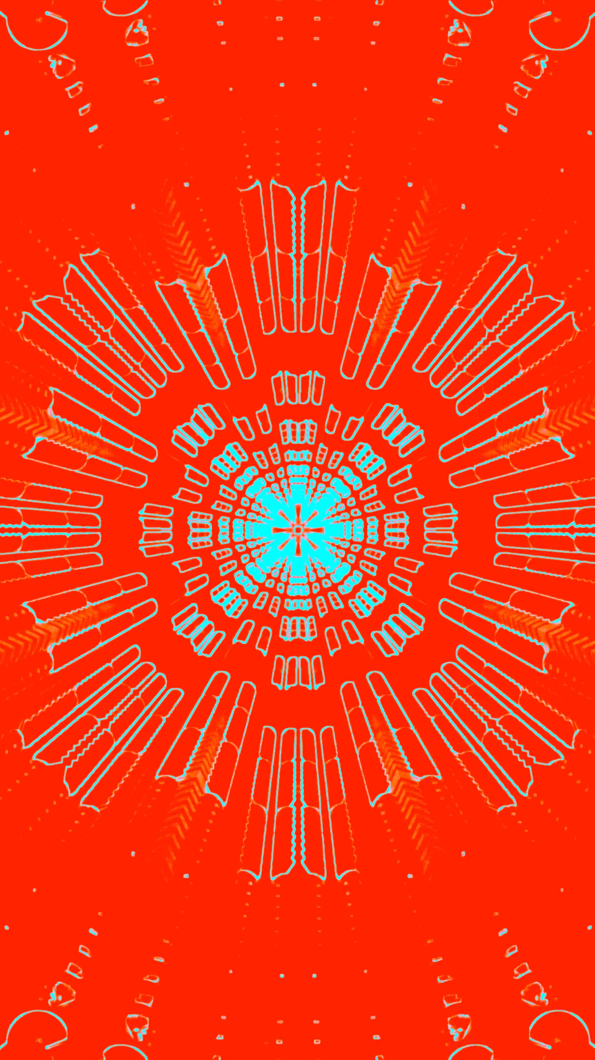 Vibrant tunnel video loop creates a captivating visual experience