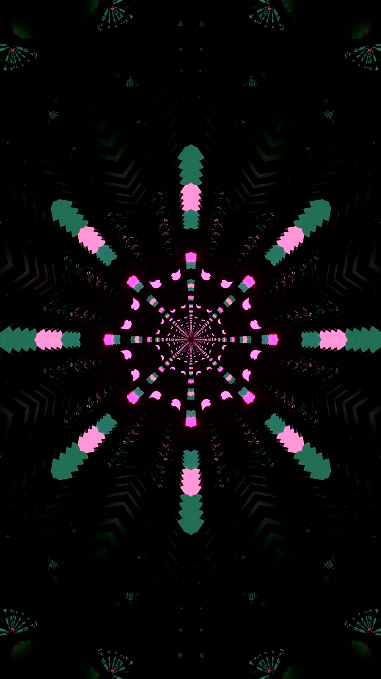 Seamless tunnel video vj loop screensaver features vibrant colors and dynamic shapes for captivating visuals