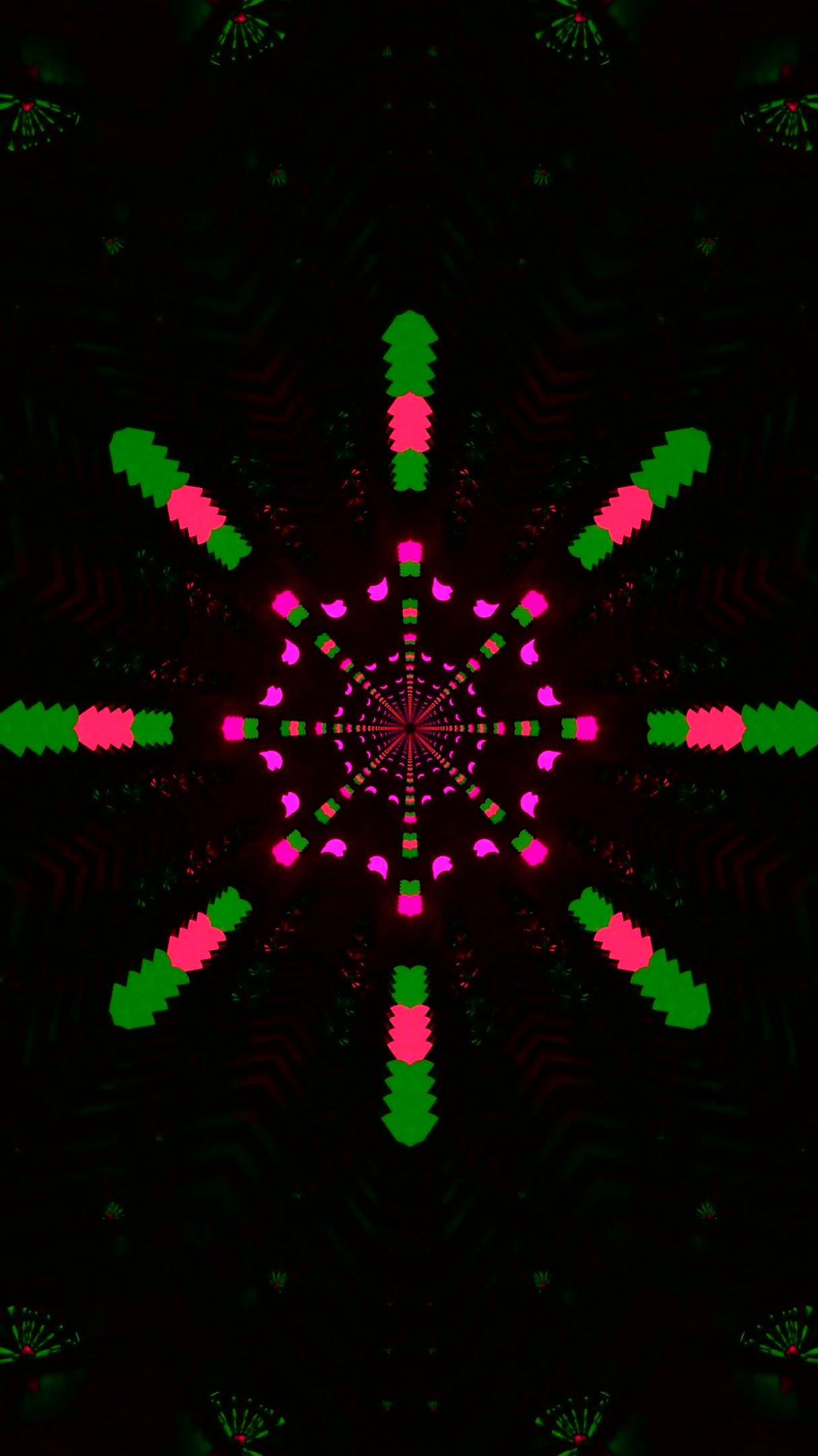 Tunnel video vj loop screensaver creates a vibrant, seamless visual experience with colorful shapes and patterns
