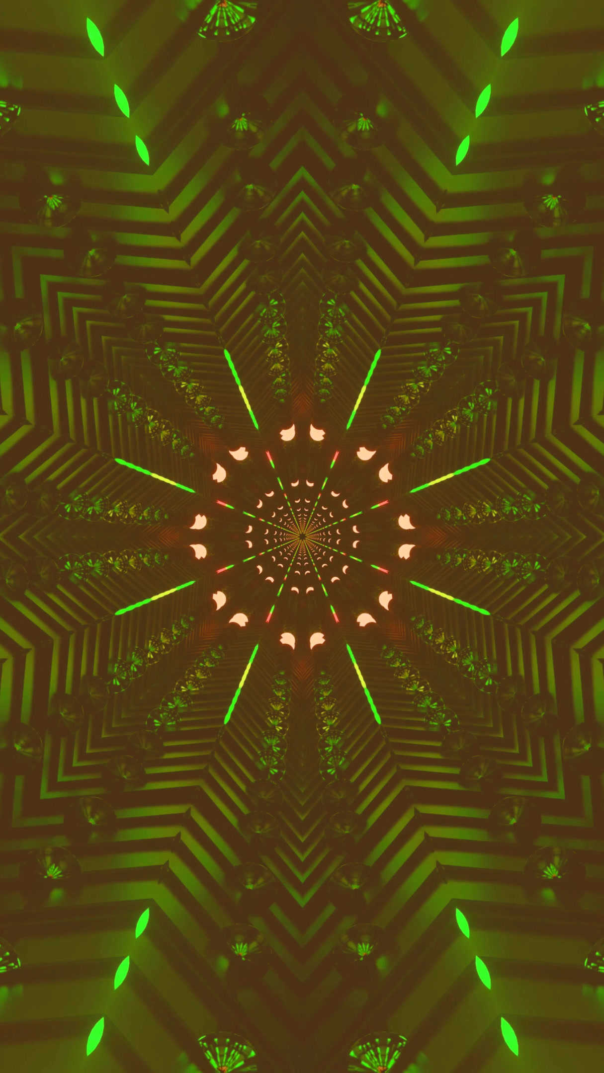 Seamless tunnel video vj loop screensaver showcasing vibrant colo