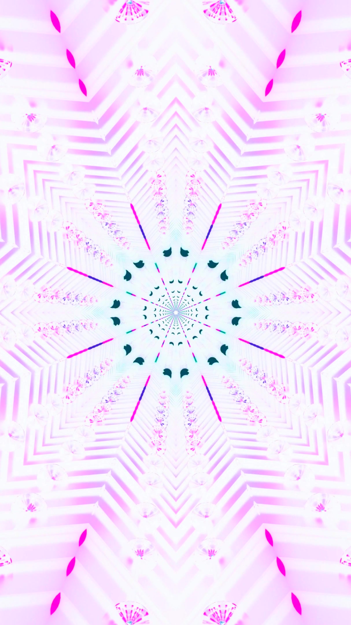 Dynamic tunnel video loop showcasing vibrant patterns and colors