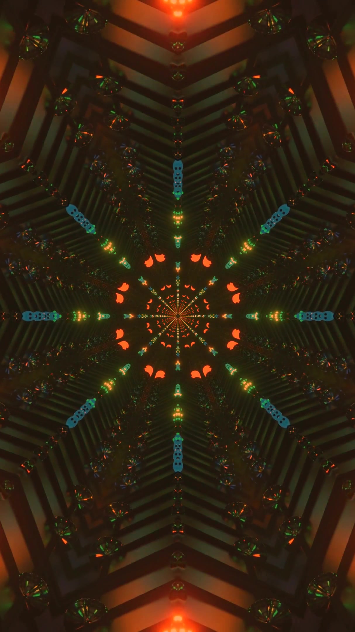 Dynamic tunnel video vj loop screensaver creates immersive visual experience with vibrant colors and seamless motion