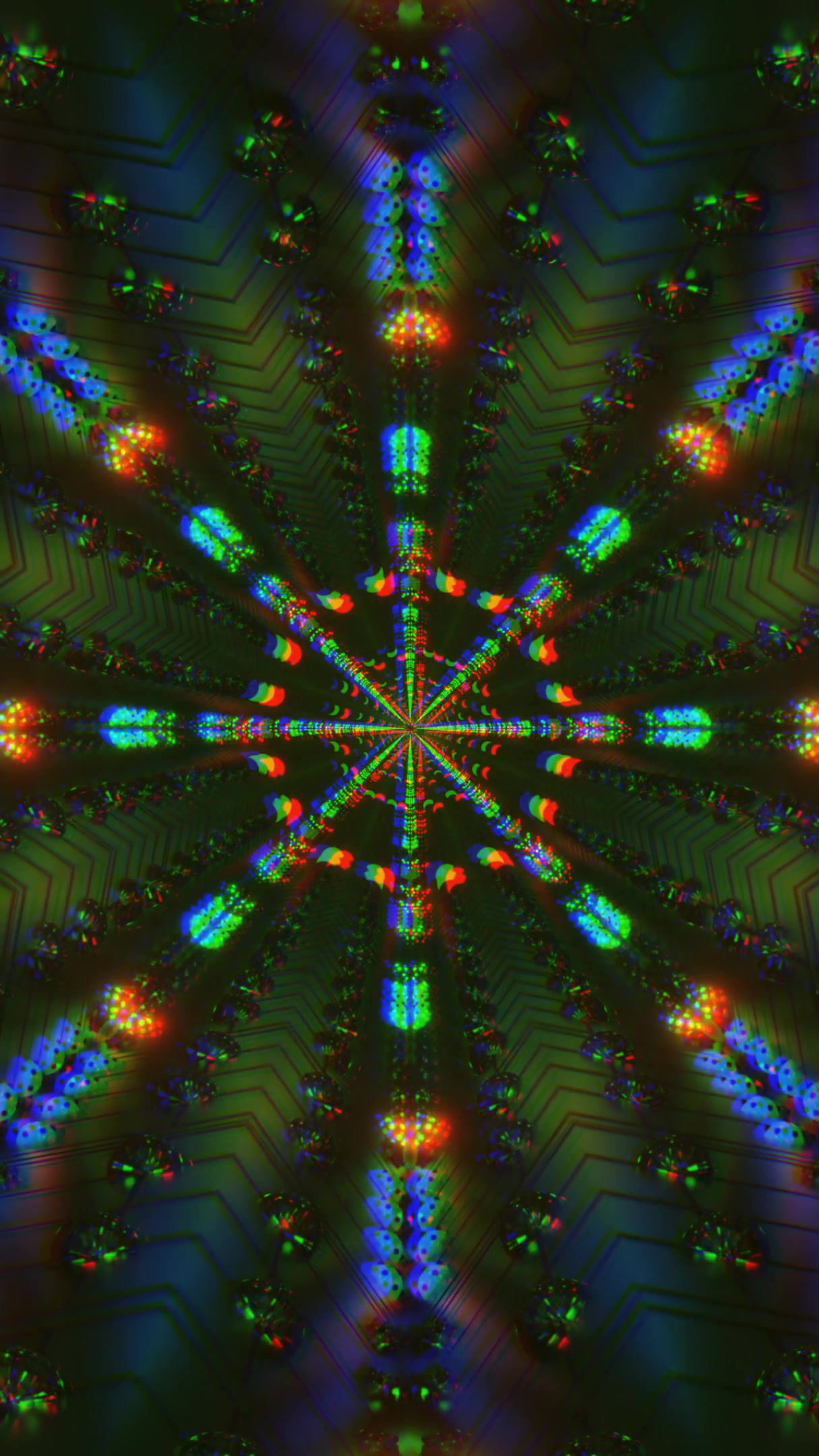 Seamless tunnel video vj loop screensaver featuring vibrant colors and dynamic patterns