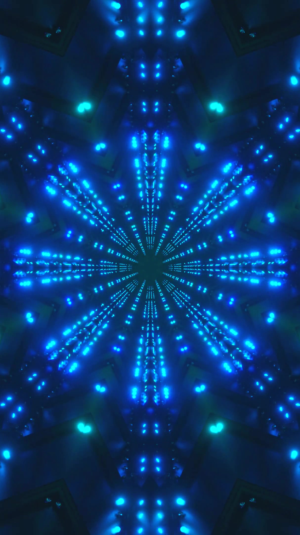 Tunnel video loop creates a vibrant and immersive visual experience with shifting colors and patterns for continuous enjoyment and relaxation