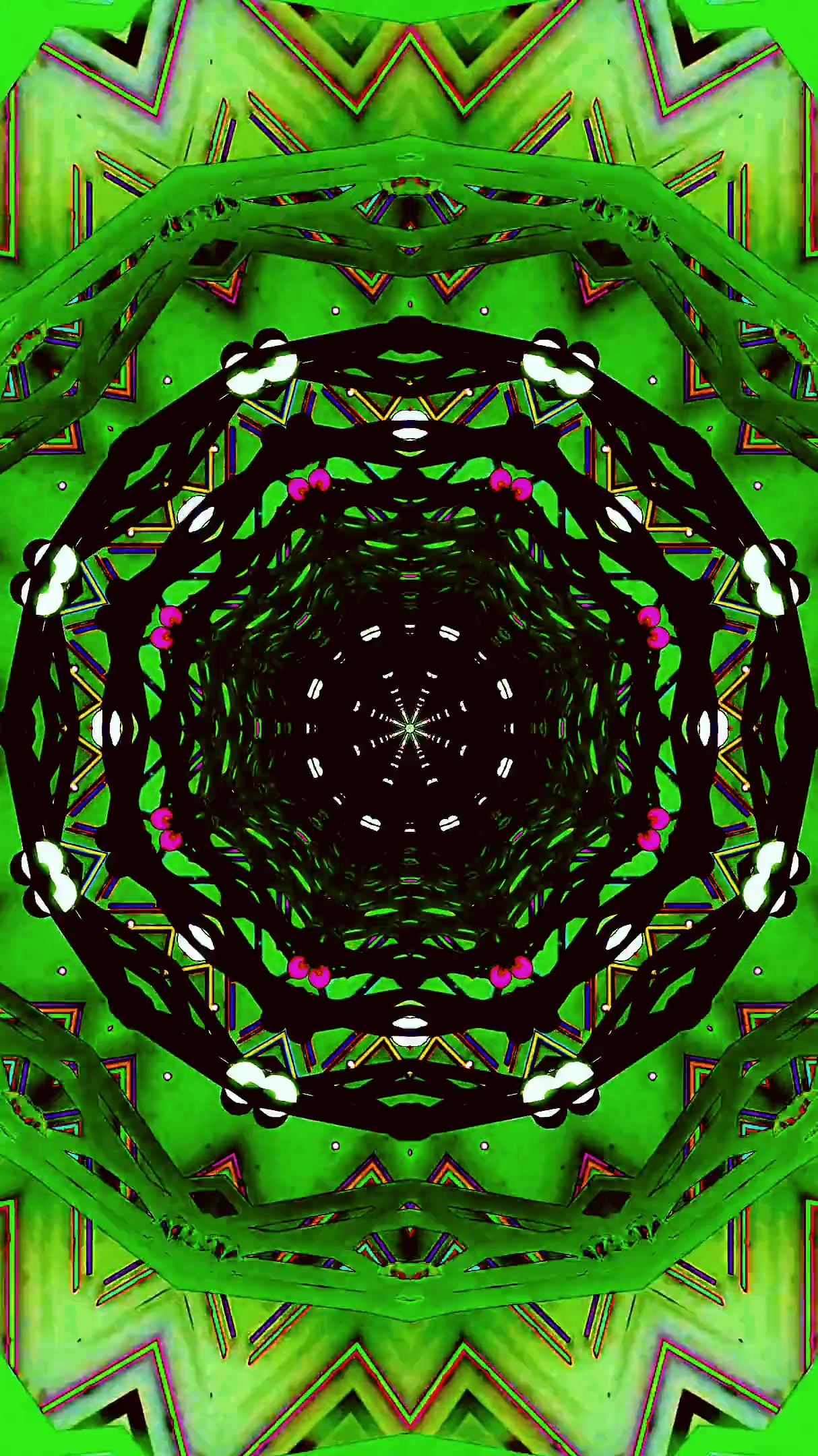 Colorful tunnel video loop creating a dynamic visual experience w