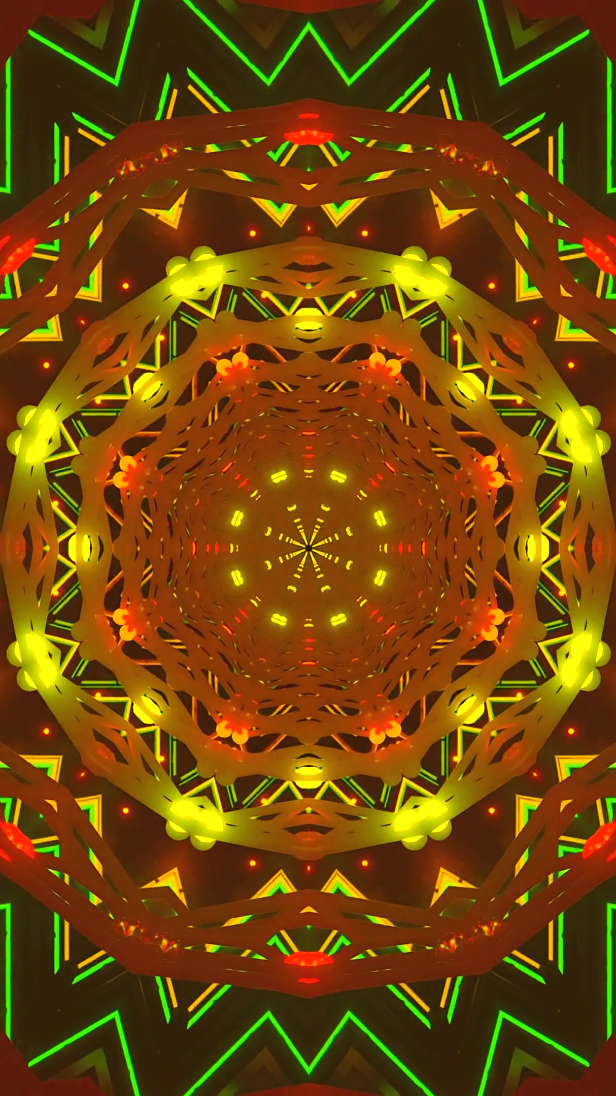 Colorful tunnel video vj loop seamless motion offering vibrant visual experience with dynamic patterns