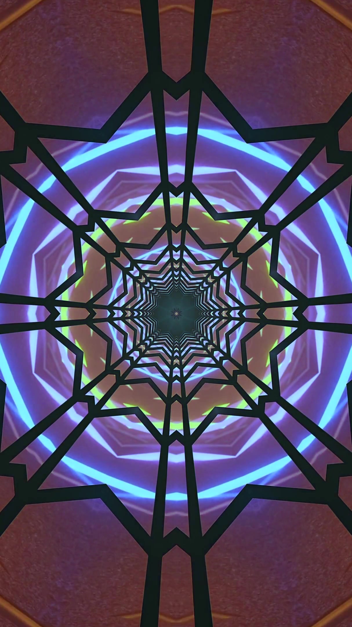 Tunnel video vj loop screensaver creates a mesmerizing and immers