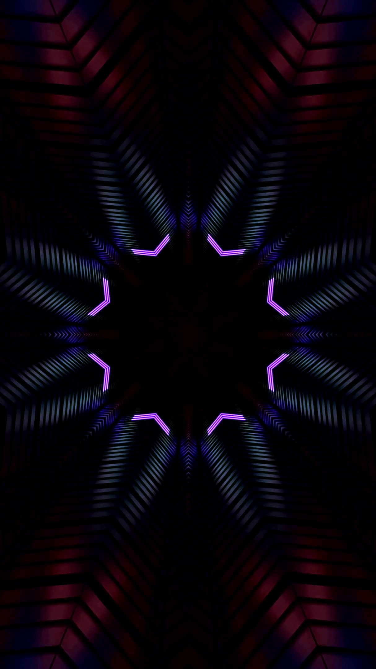 Dynamic tunnel video vj loop design that creates a captivating seamless spectacle of light and geometry featuring engaging colors