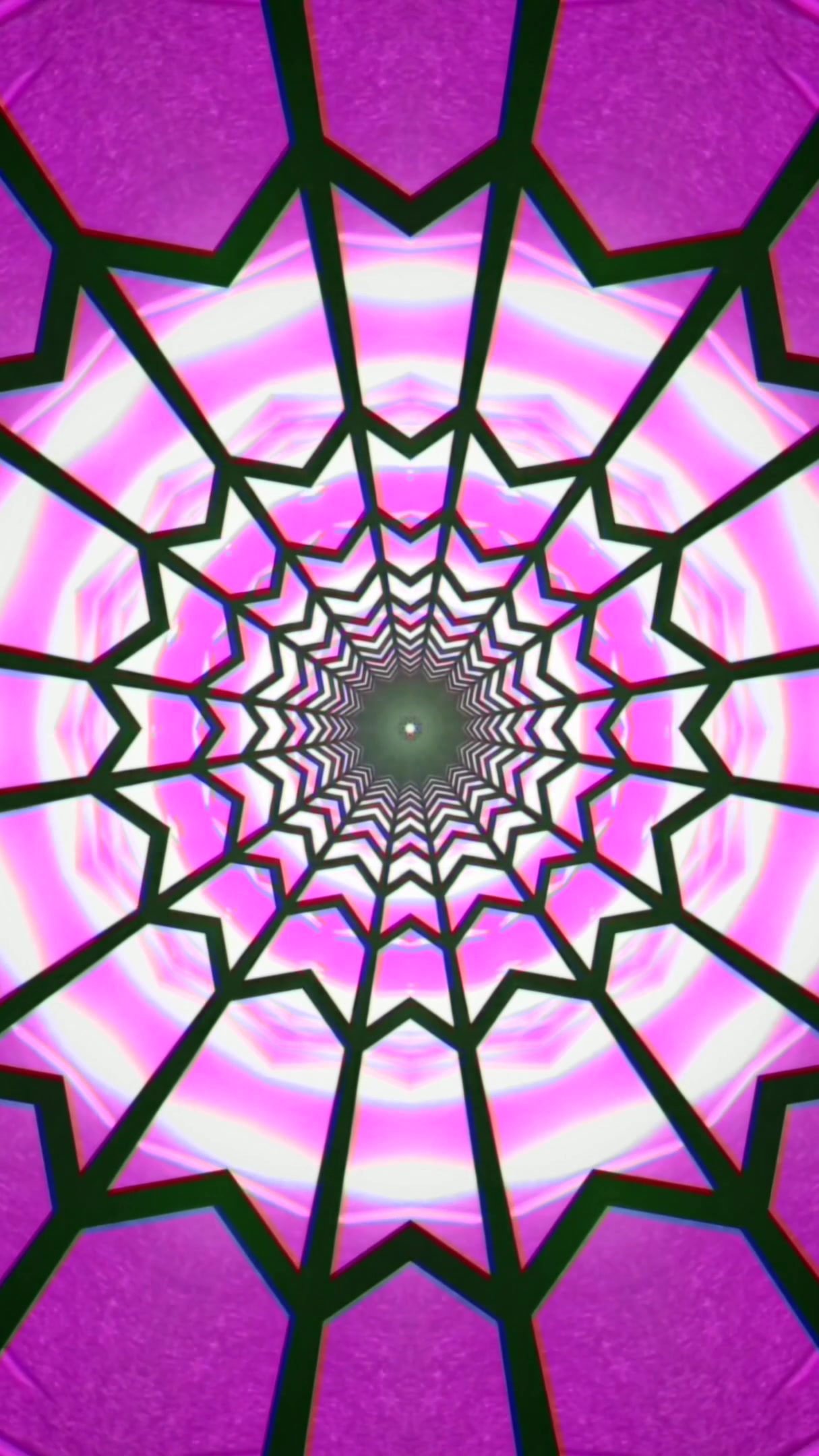 Vivid tunnel video loop screensaver creating an immersive visual experience with seamless transitions