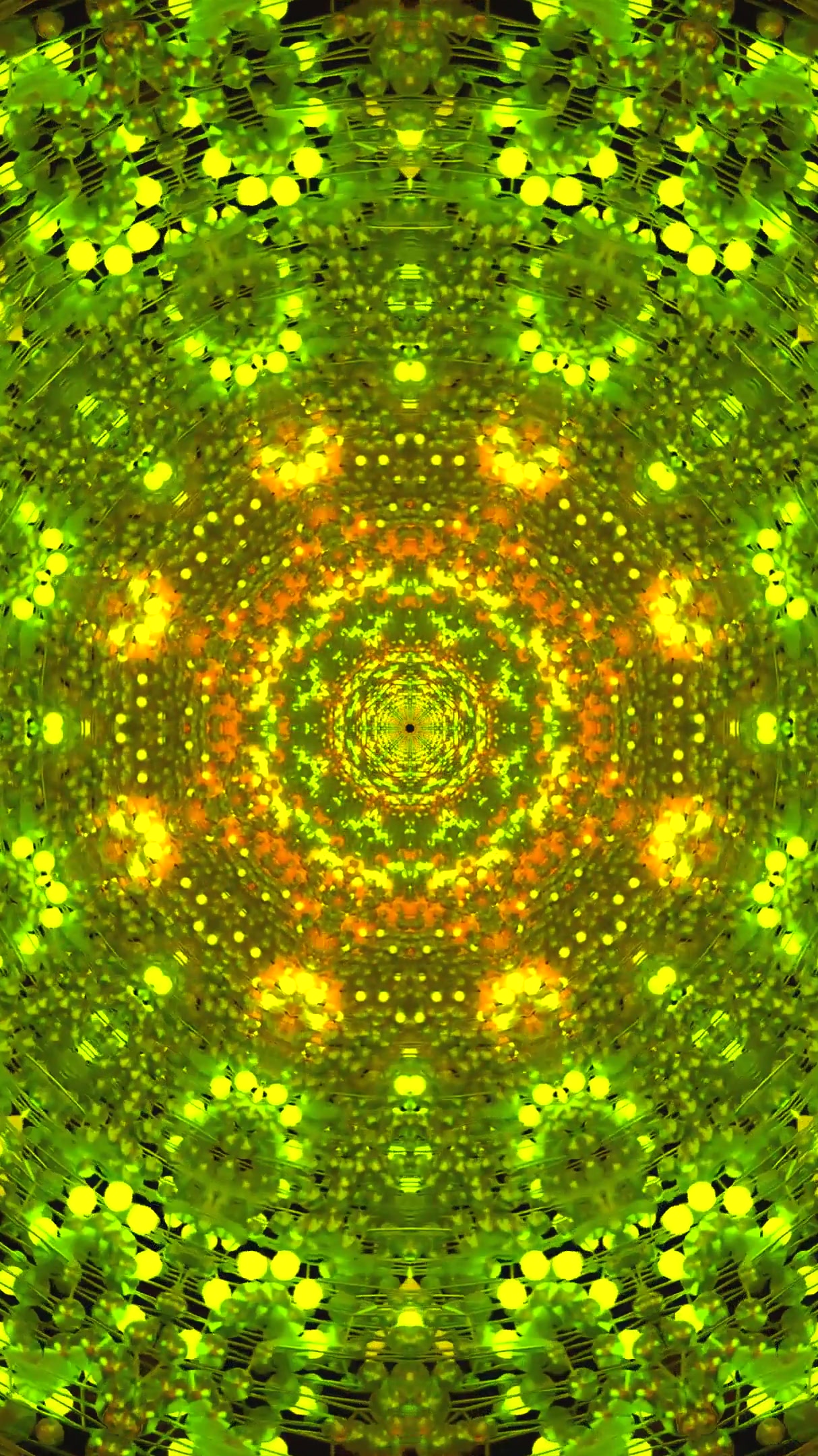 Captivating tunnel video loop with vibrant colors and seamless tr