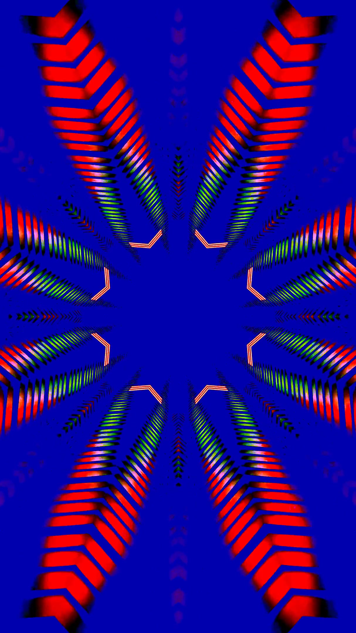 Vibrant tunnel video loop with seamless motion and colorful patterns for screensaver display