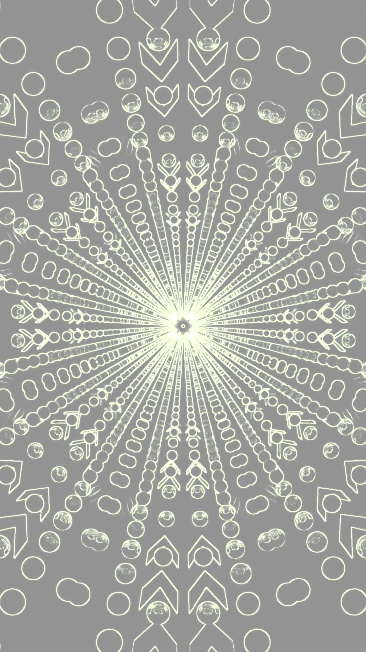 Tunnel video loop with abstract shapes and seamless motion creati