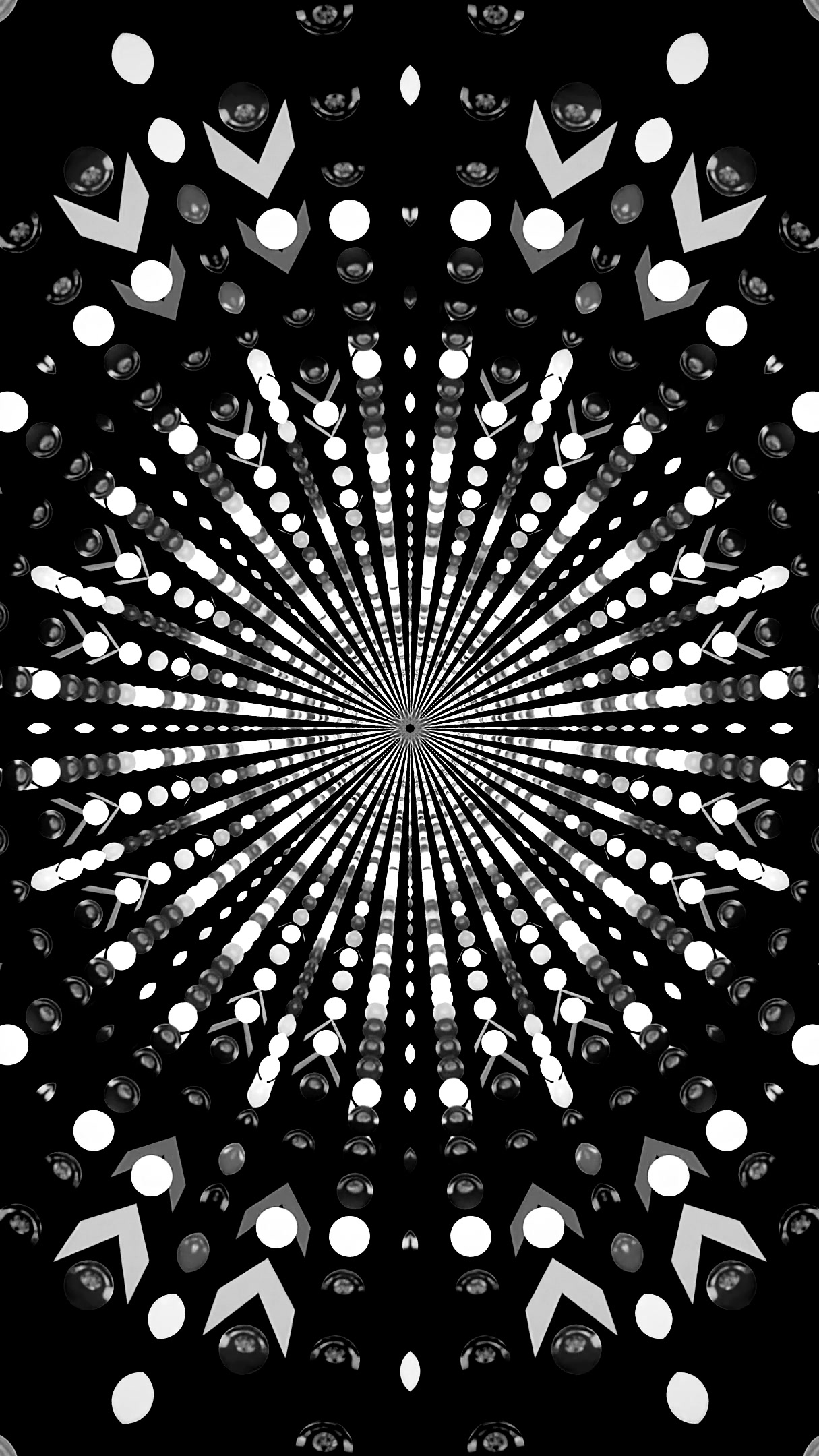 Vibrant tunnel video loop creating an immersive visual experience