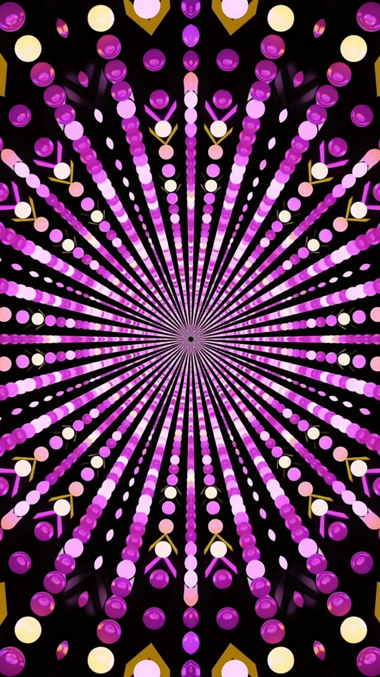Colorful tunnel video vj loop displaying a seamless animation of