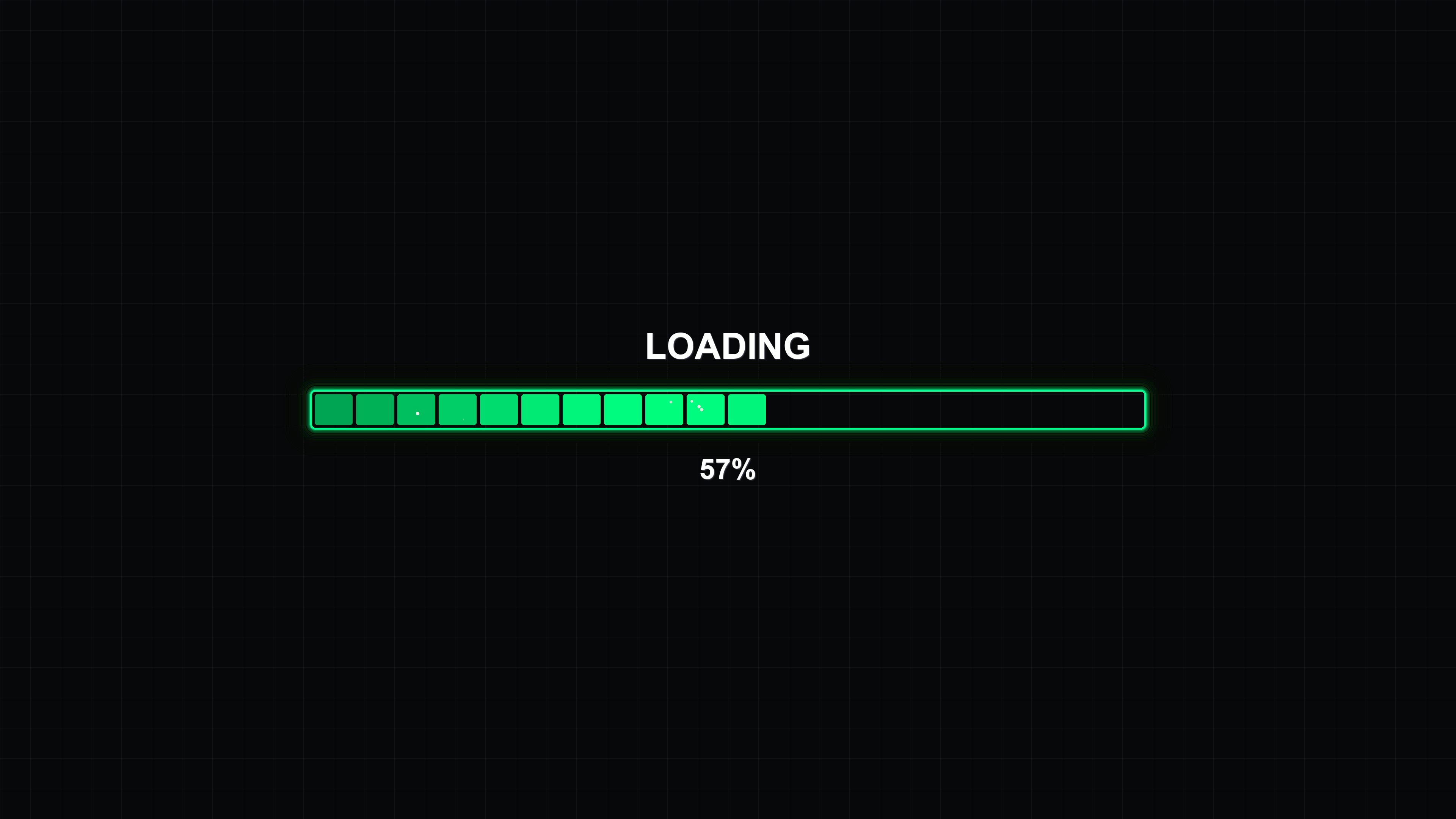 Stylish modern progress bar animation with vibrant colors showcasing loading process in a digital interface