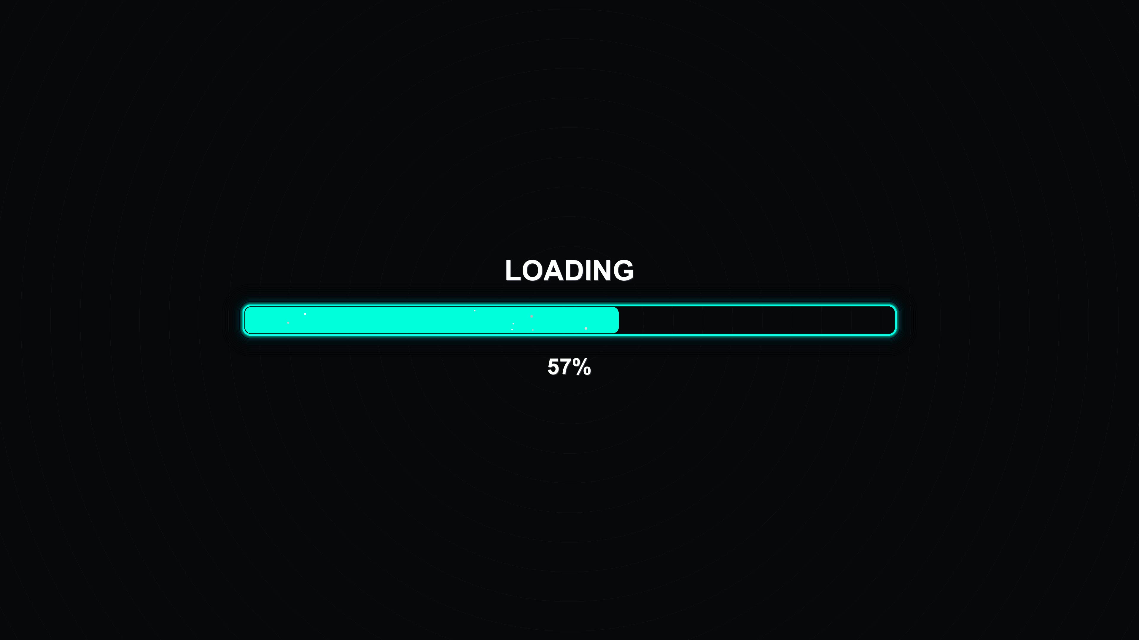 Stylish modern progressbar animation with vibrant colors showing loading status in a digital environment
