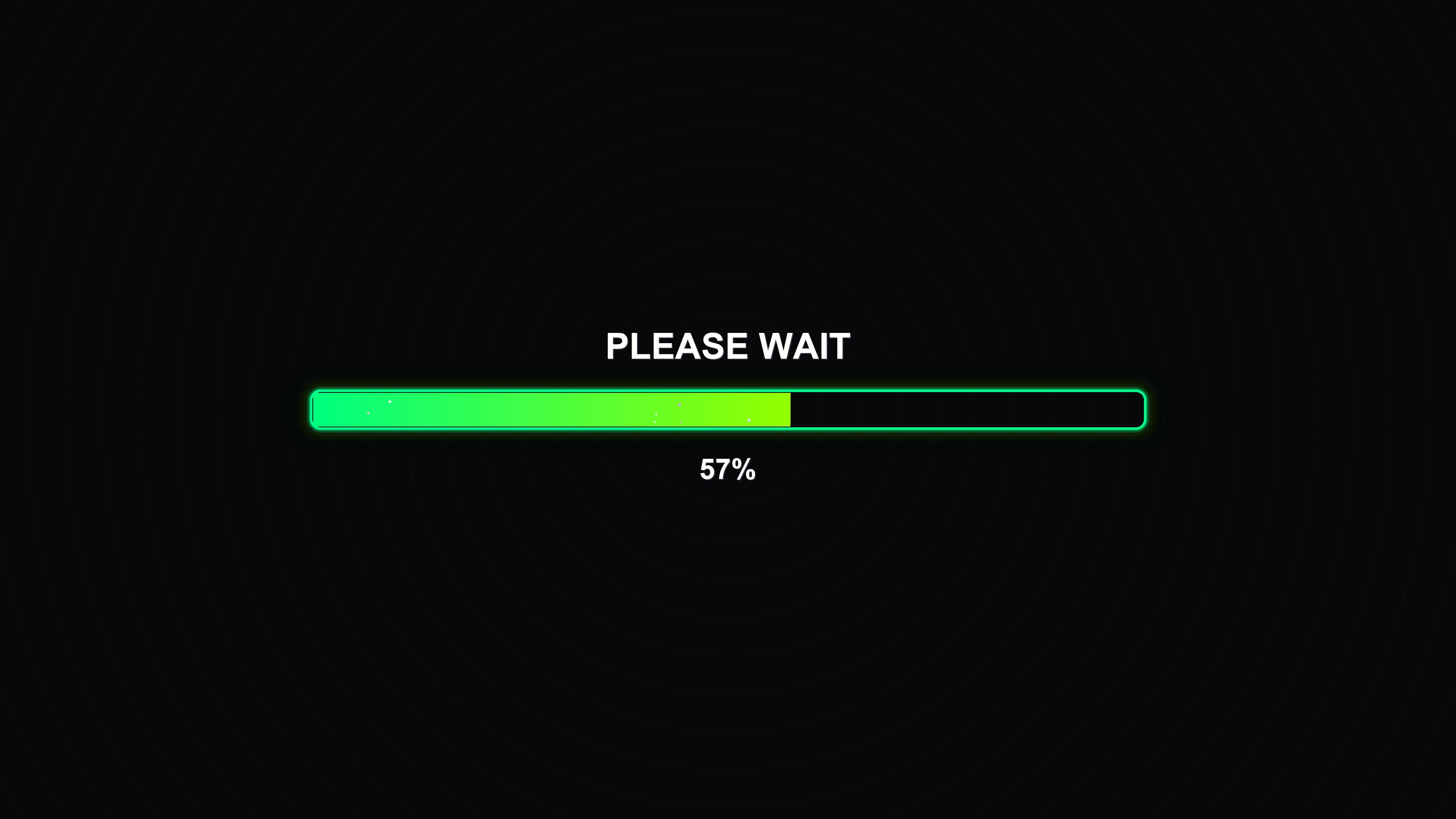 Modern progress bar animation shows vibrant colors and indicates loading status while users wait for content to load or process