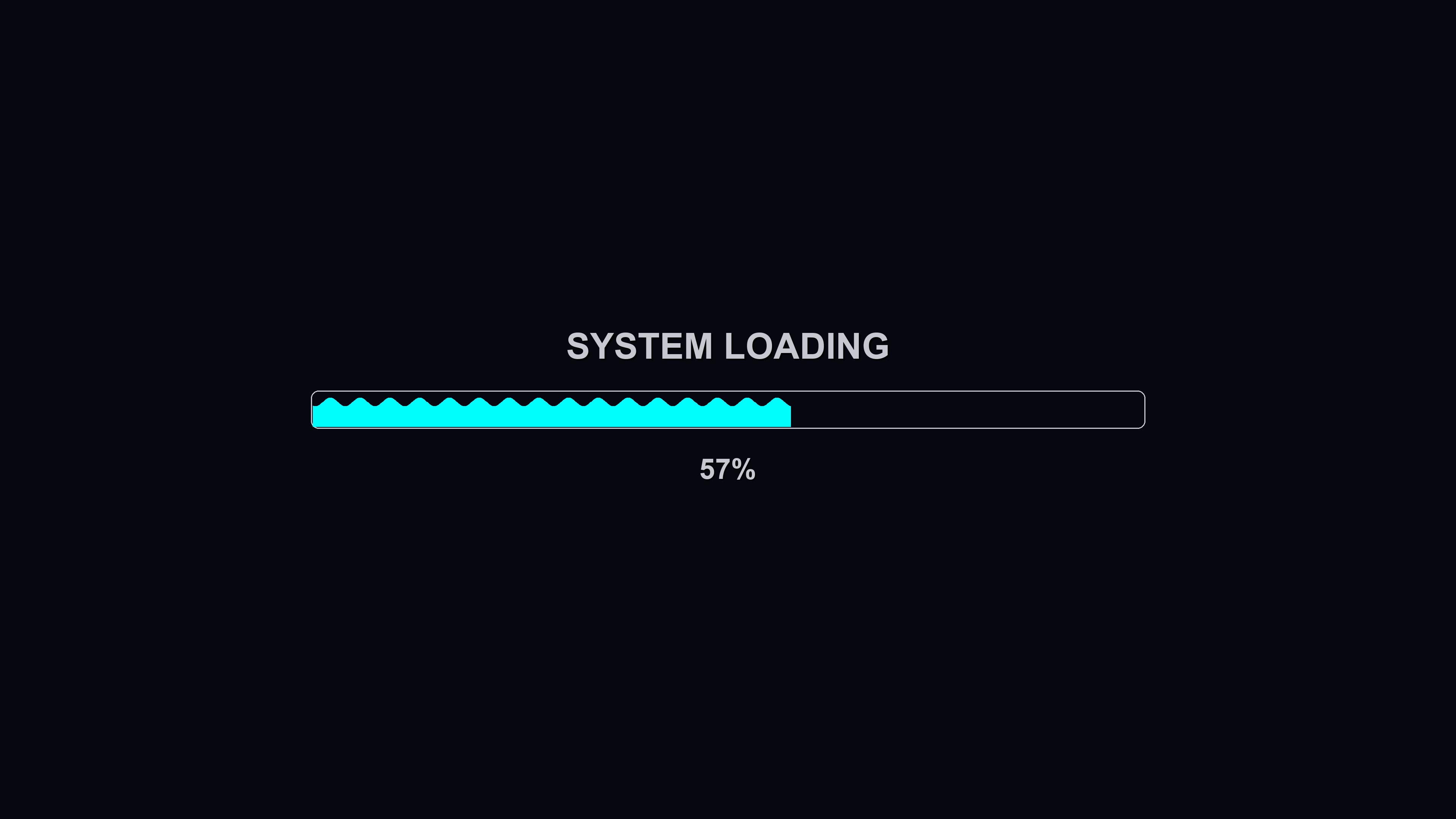 Stylish modern progressbar animation with vibrant colors reflecting a loading system at 100 percent completion