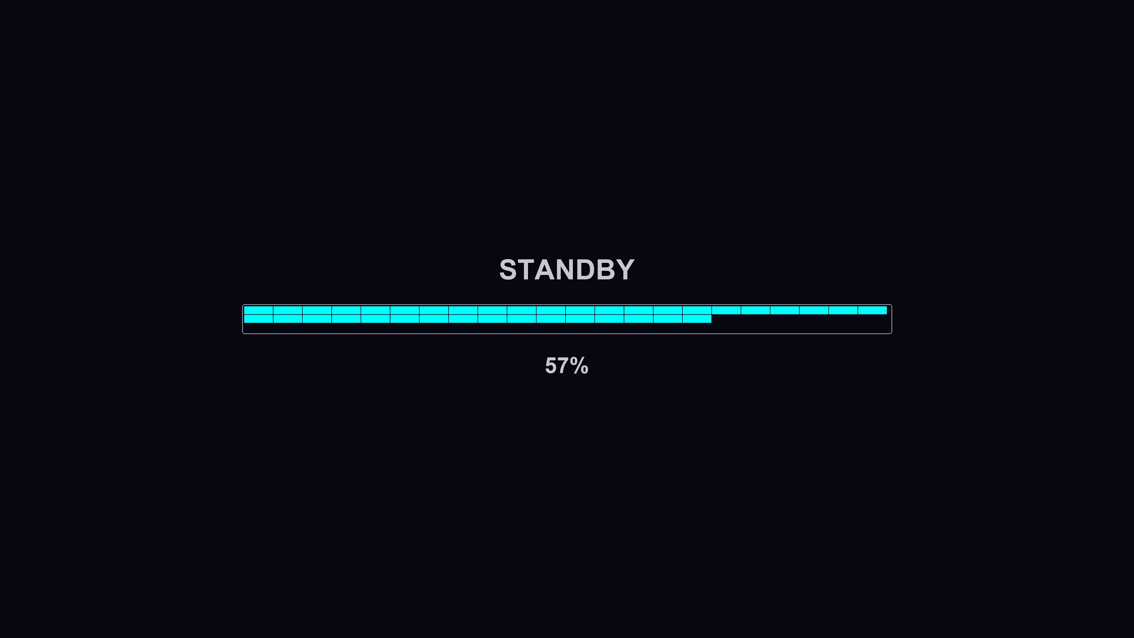 Stylish modern progressbar animation with vibrant colors displayed on a dark background for digital use