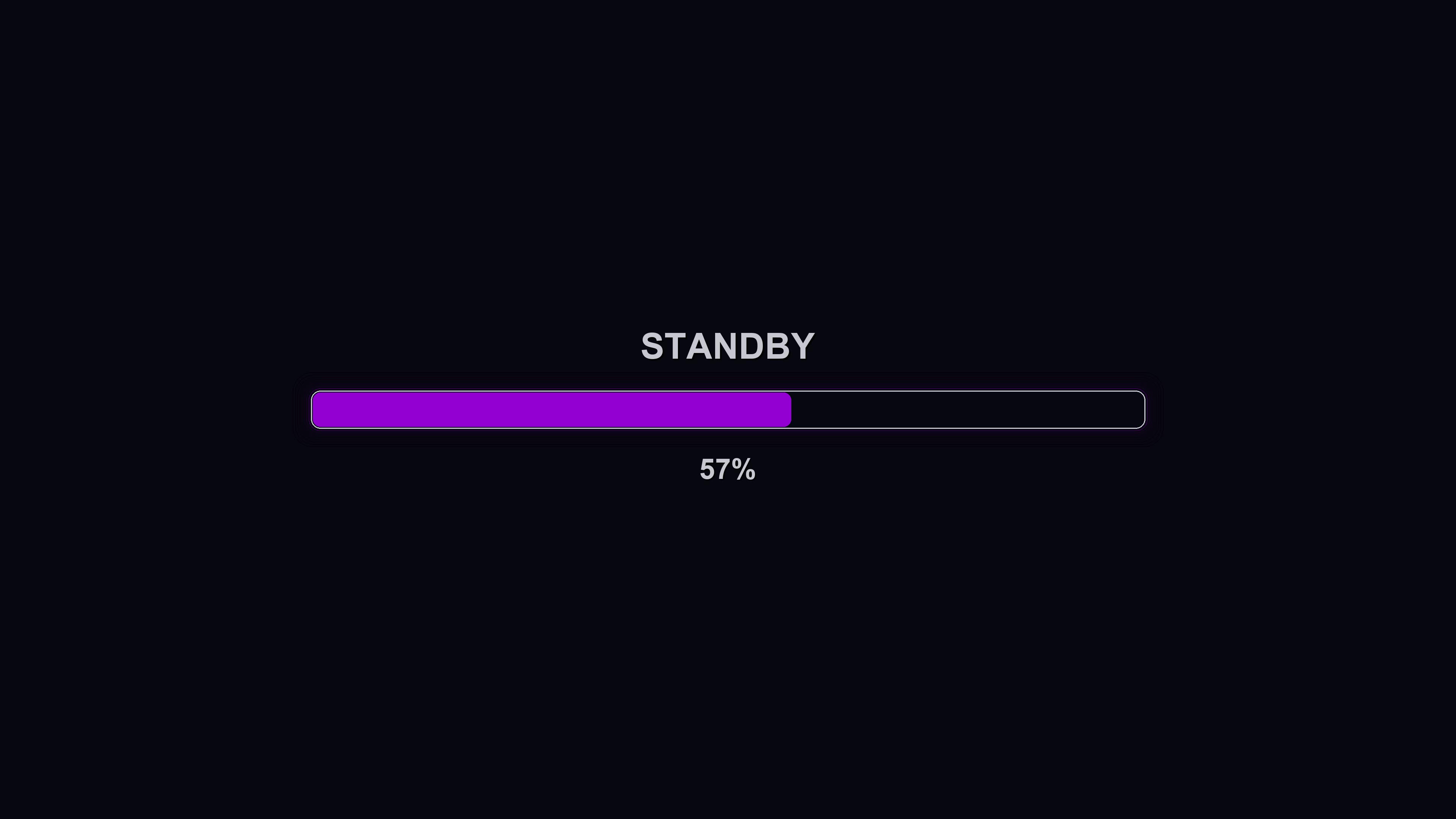 Stylish modern progress bar animation in vibrant colors for digital displays and user interfaces at any time