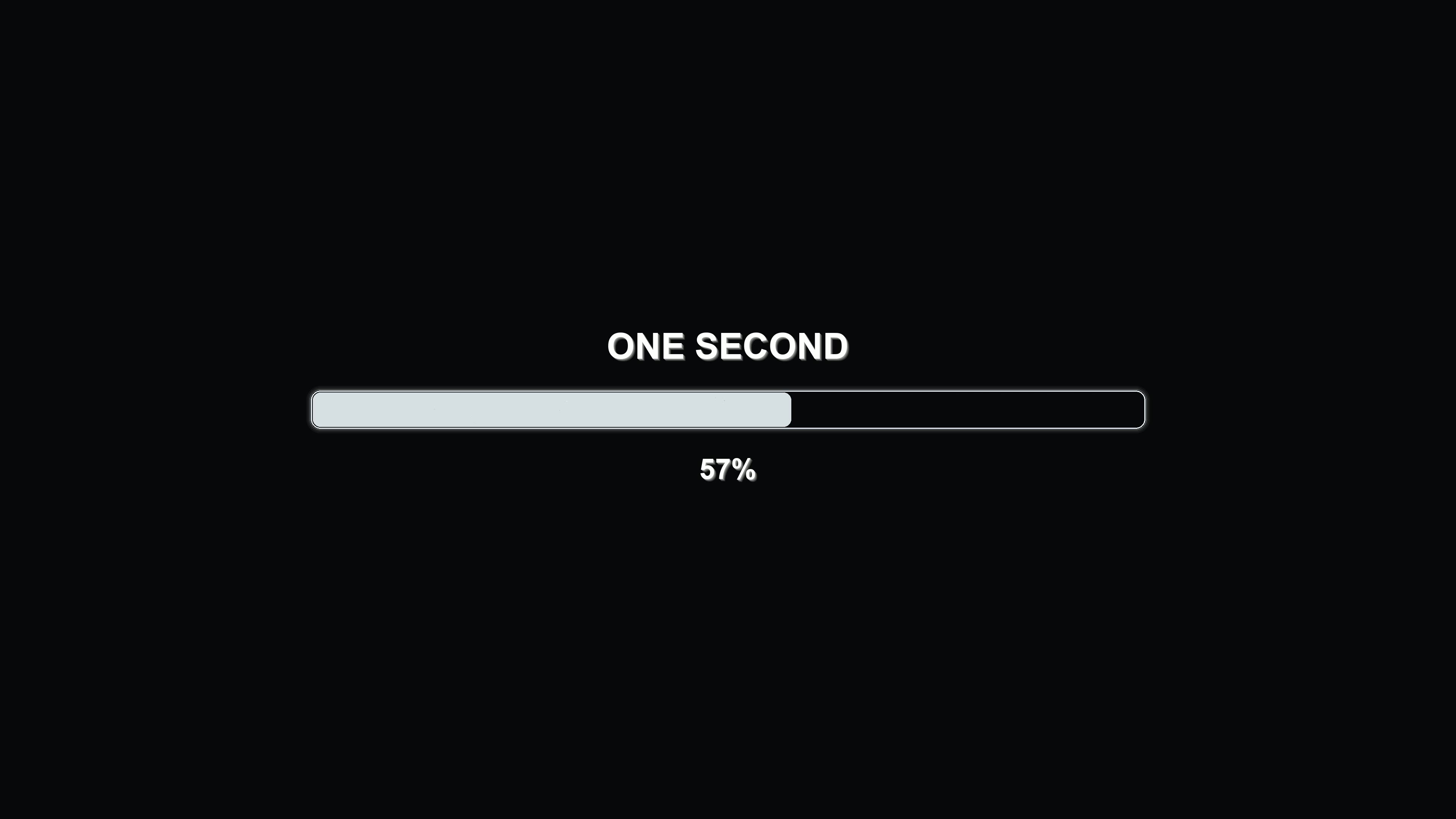 Waiting period progress bar animation in modern style for video transitions during digital content playback