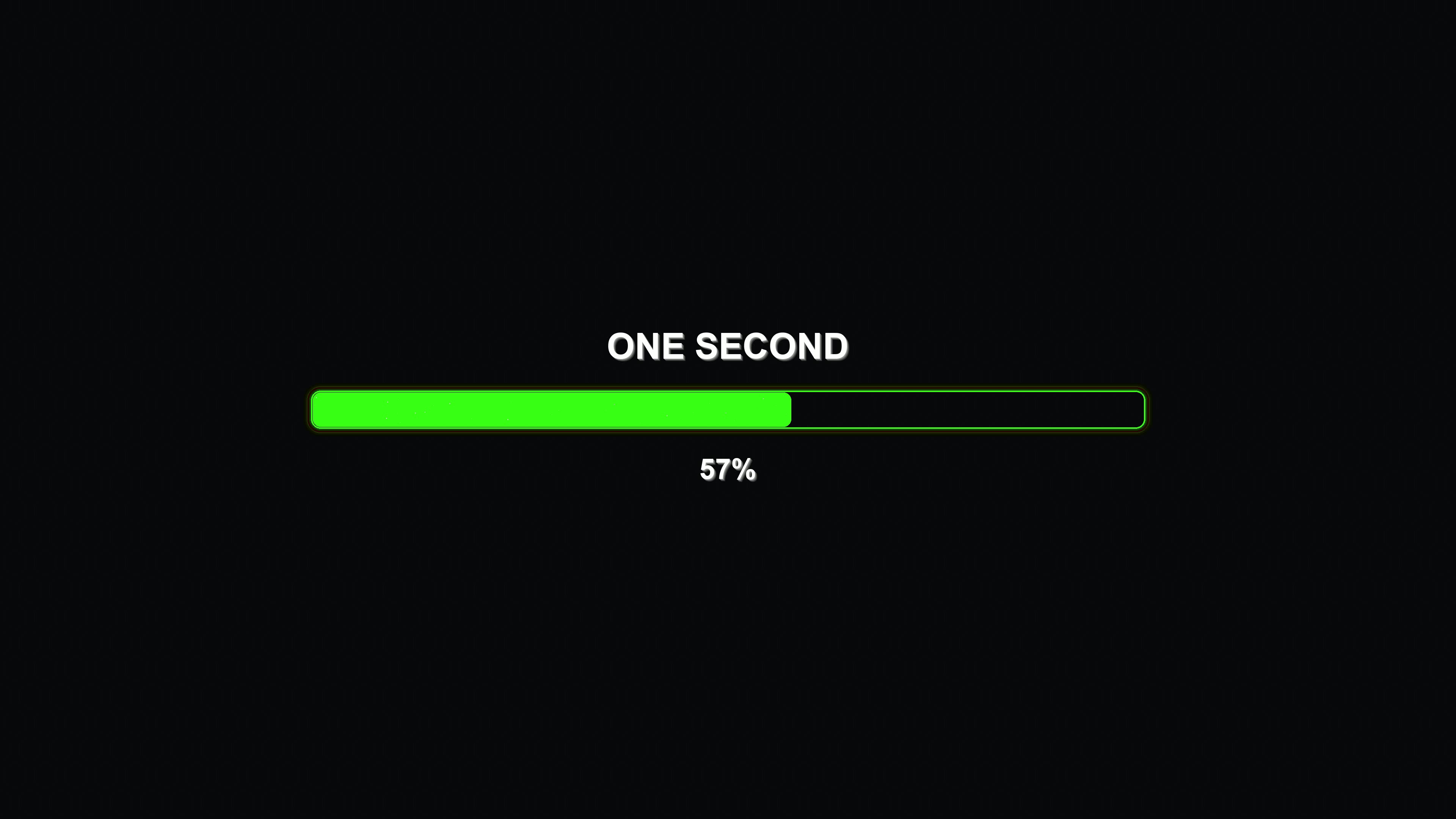 Modern progressbar animation shows time passing during waiting periods with a green fill showing completion status in a simple visual