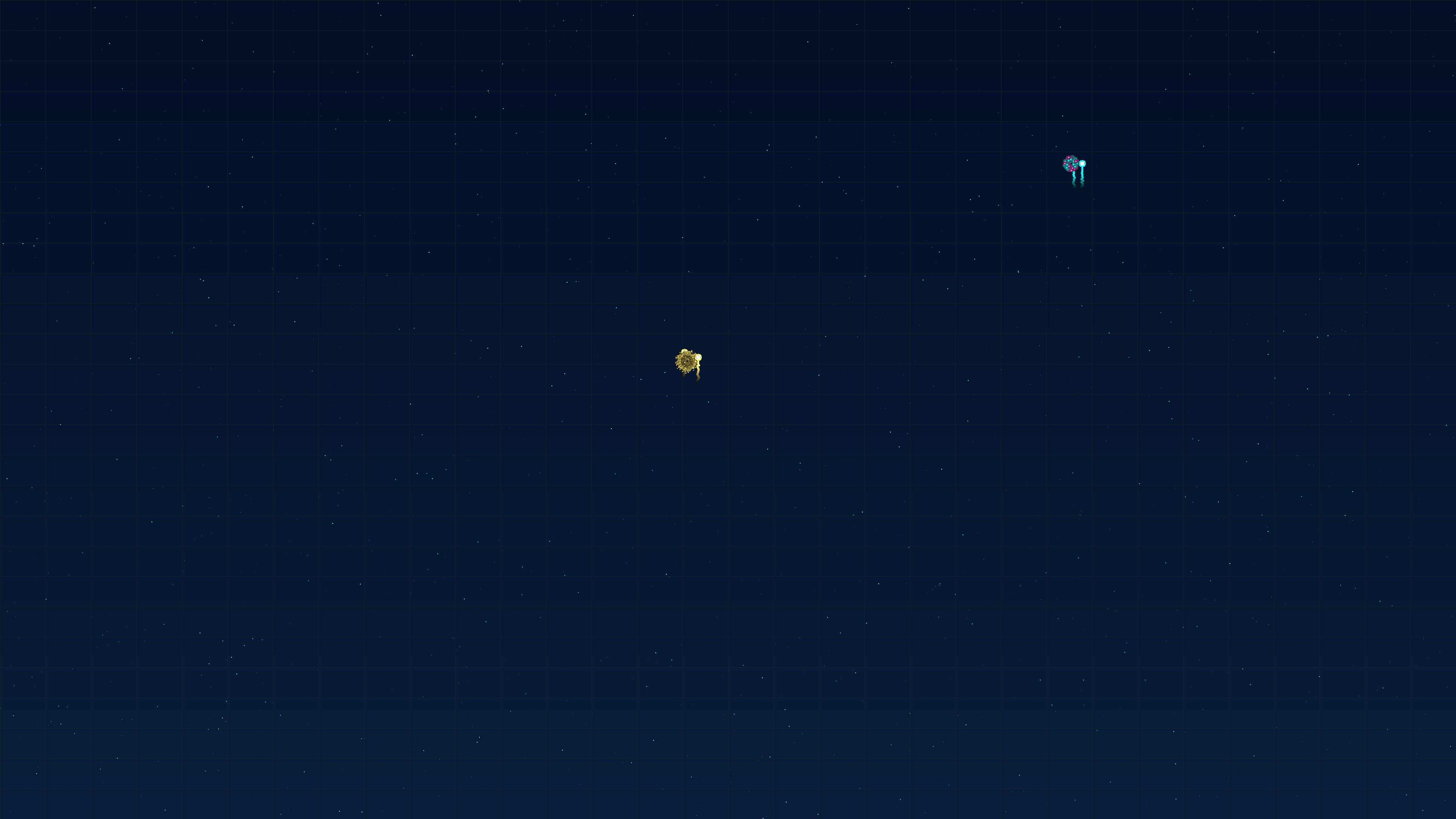 Neon glow effect firework displays glittering sparks against a dark background at night