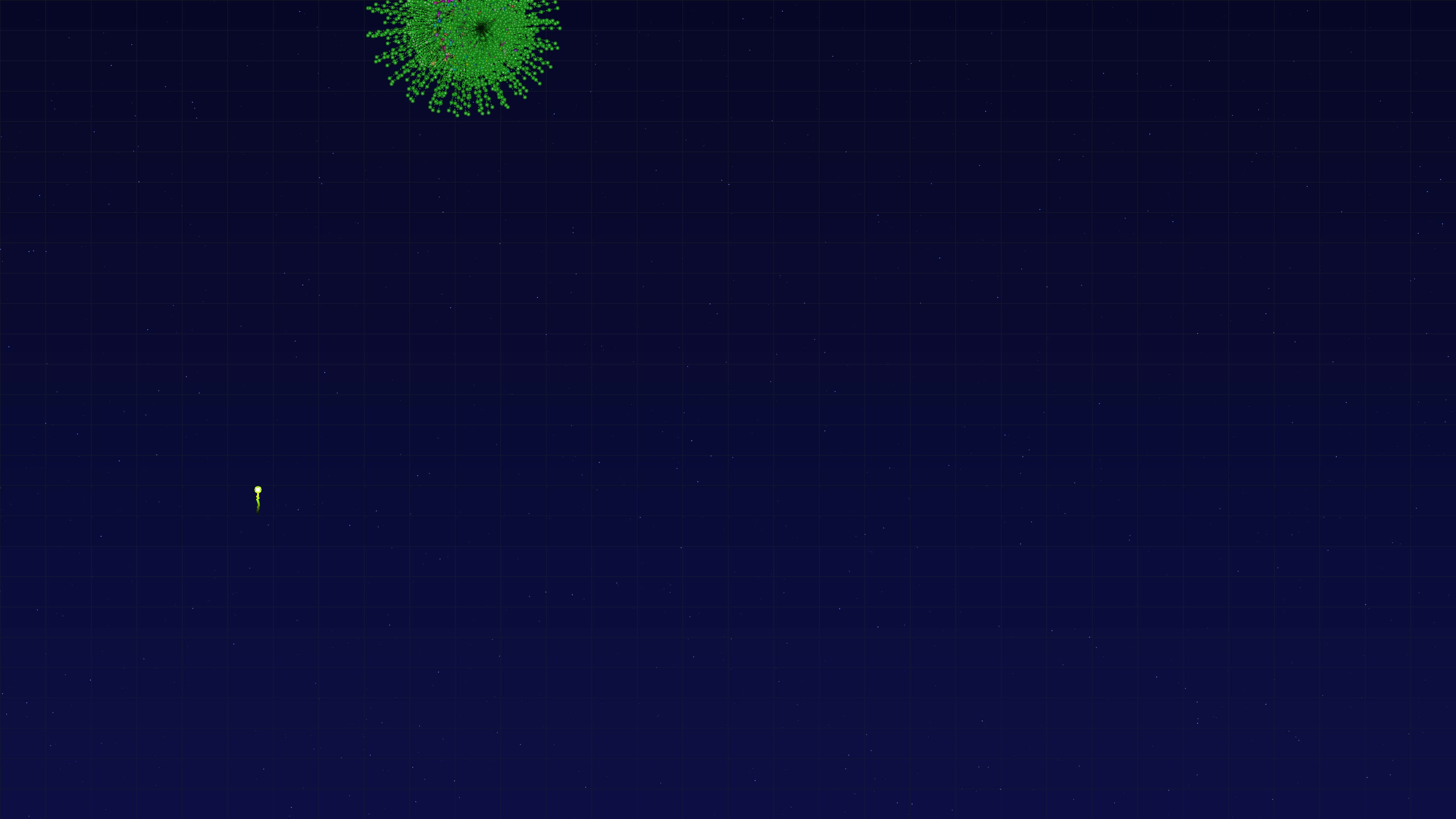 Neon glow fireworks display with glitter effects during night sky celebration event