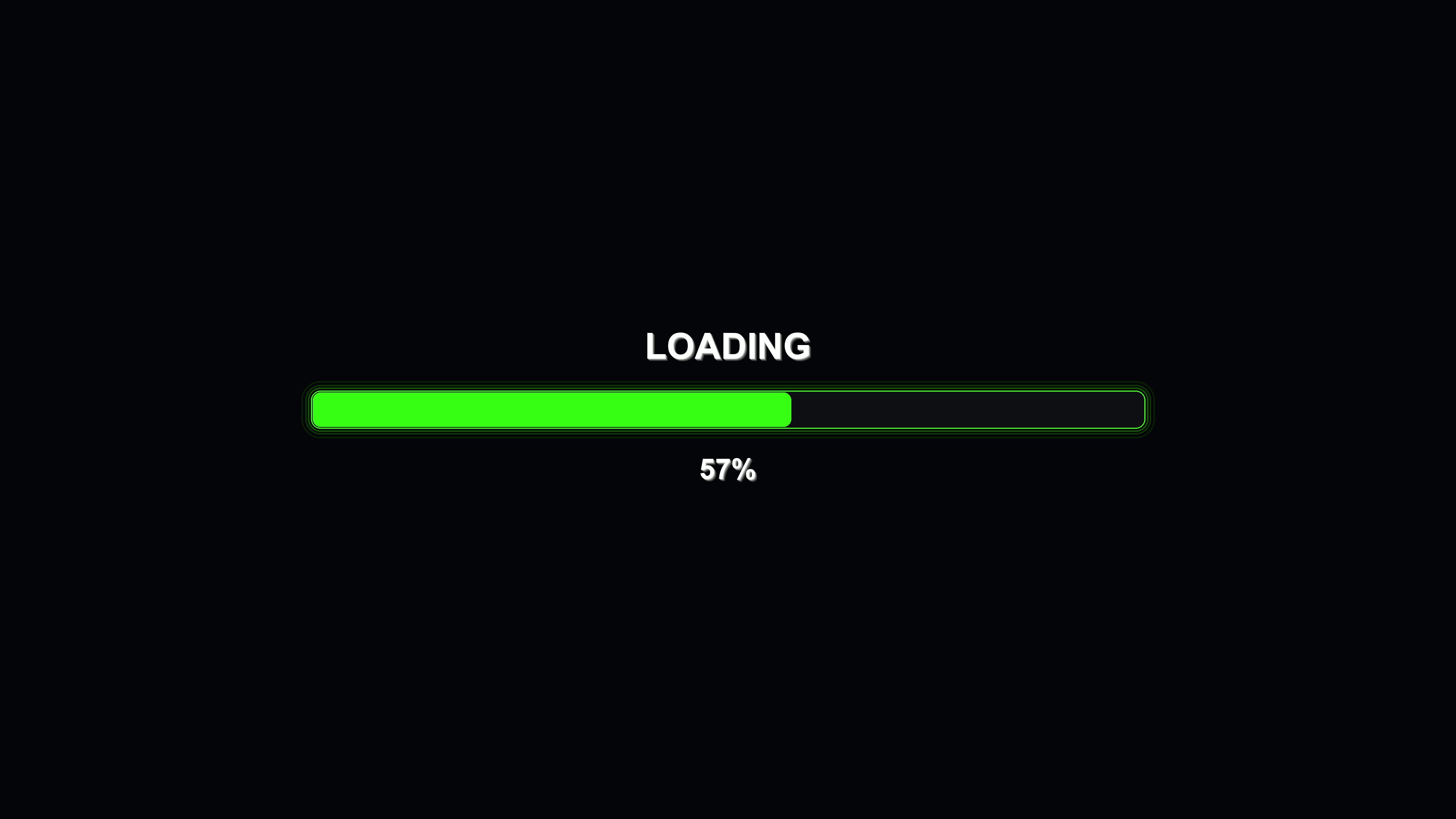 Stylish modern progressbar animation showing vibrant colors while indicating loading status during an online activity
