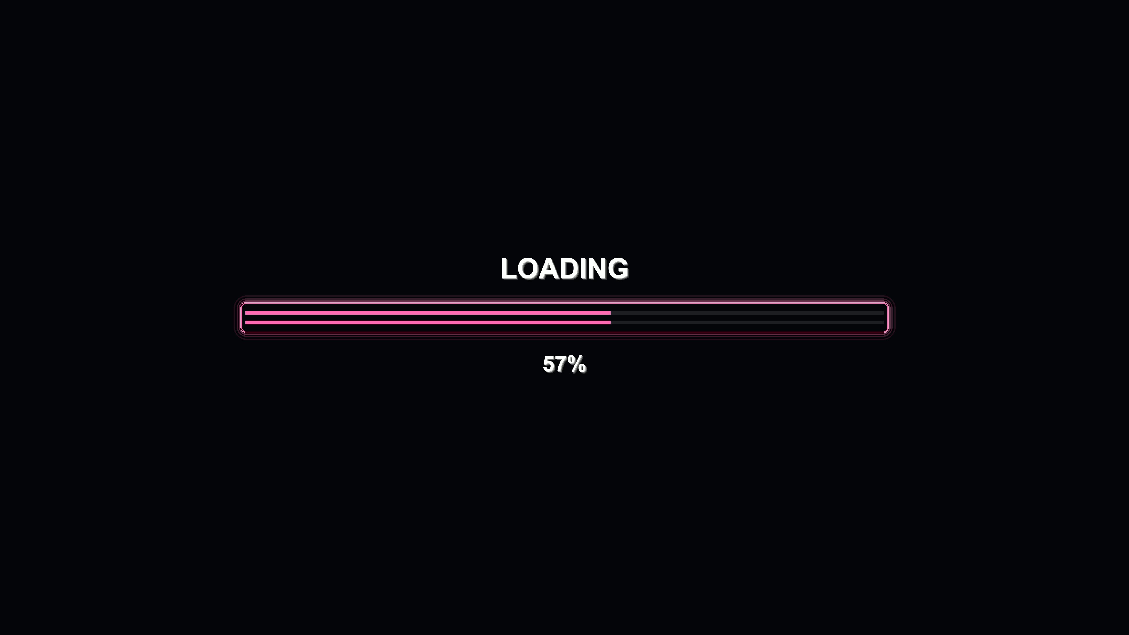 Stylish modern progressbar animation featuring vibrant colors in a digital format with a focus on loading screen display