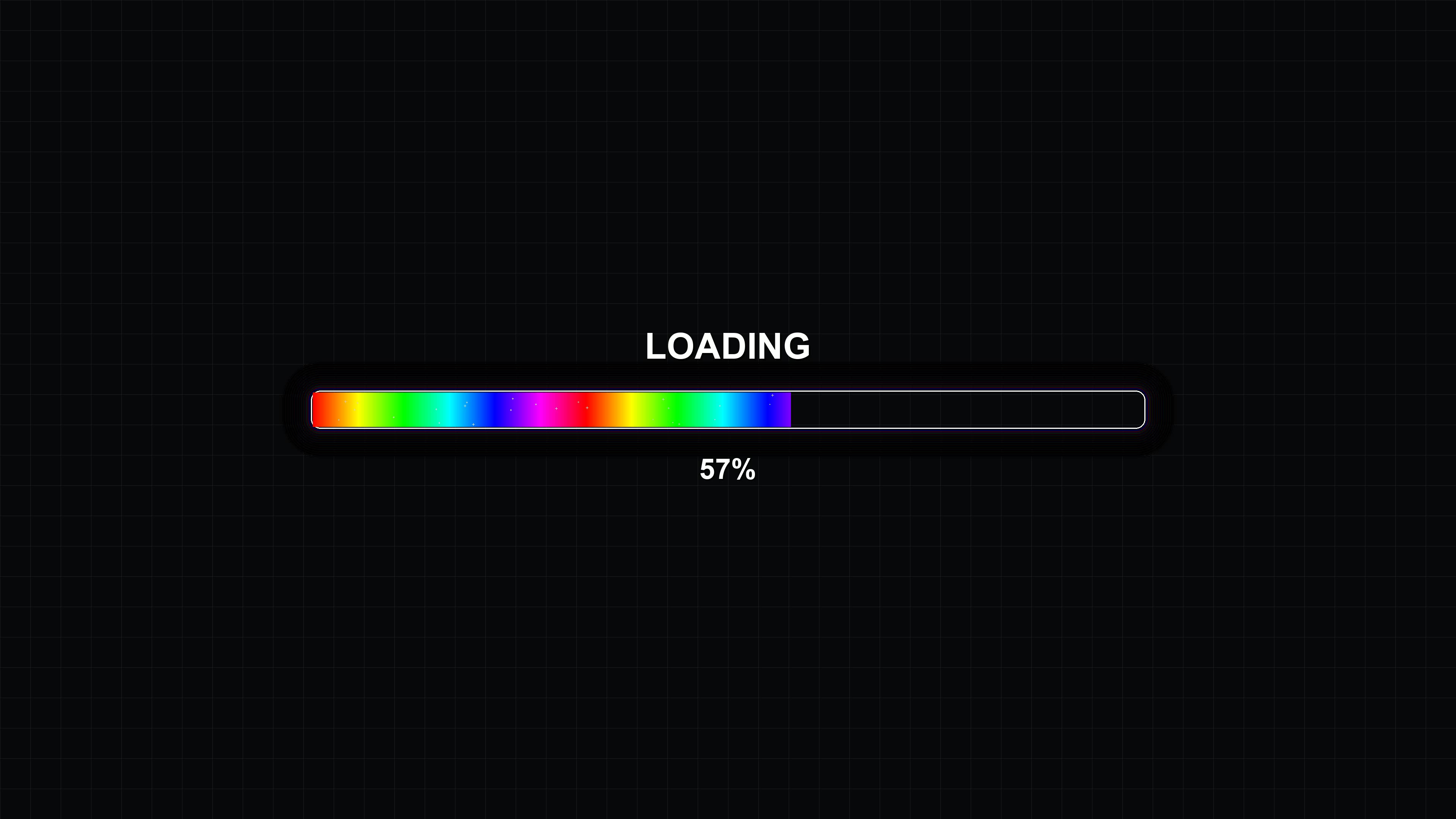 Modern progress bar animation shows loading status during waiting periods for video playback