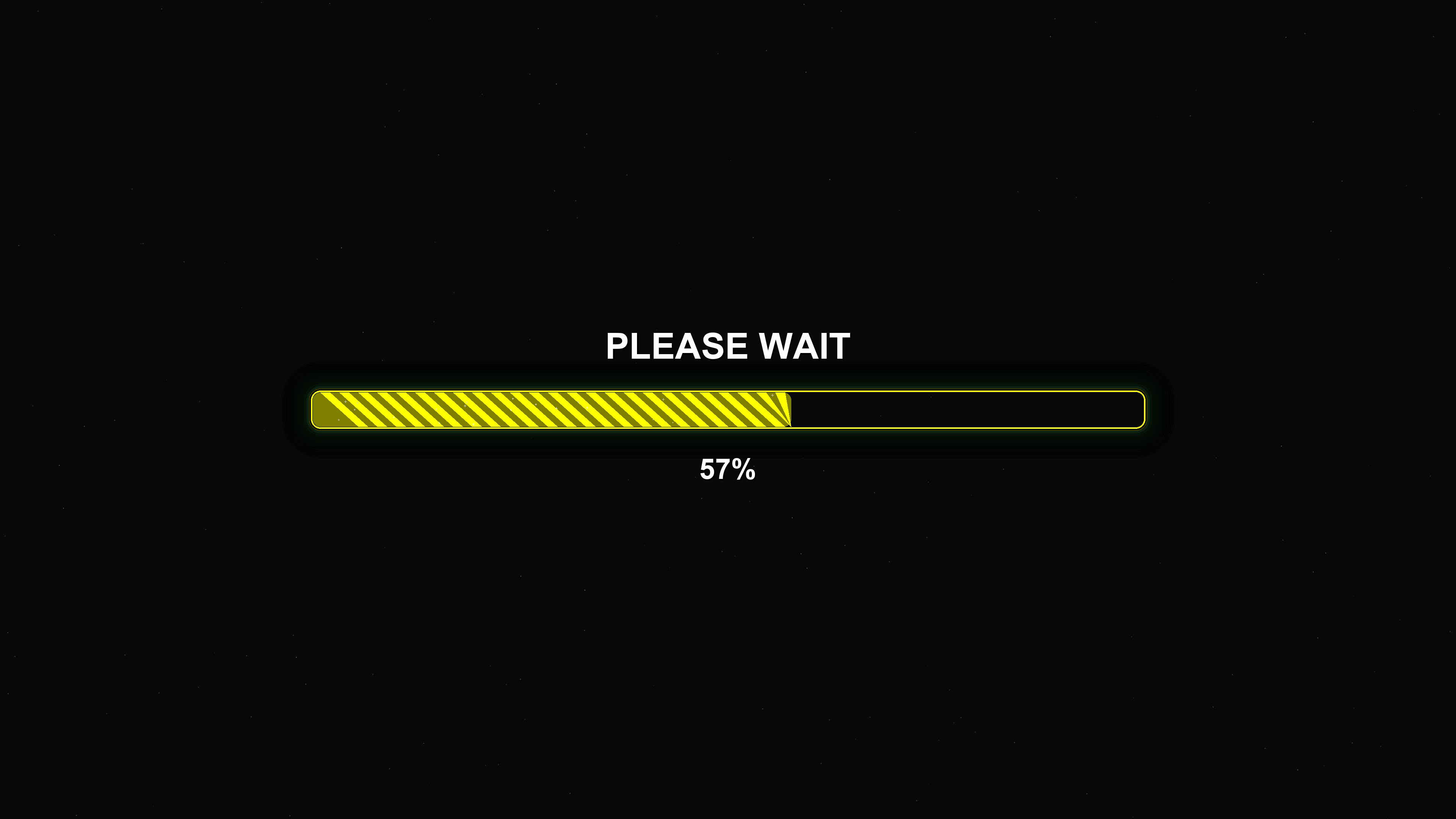 Progress bar animation shows waiting period completing with message shown on screen