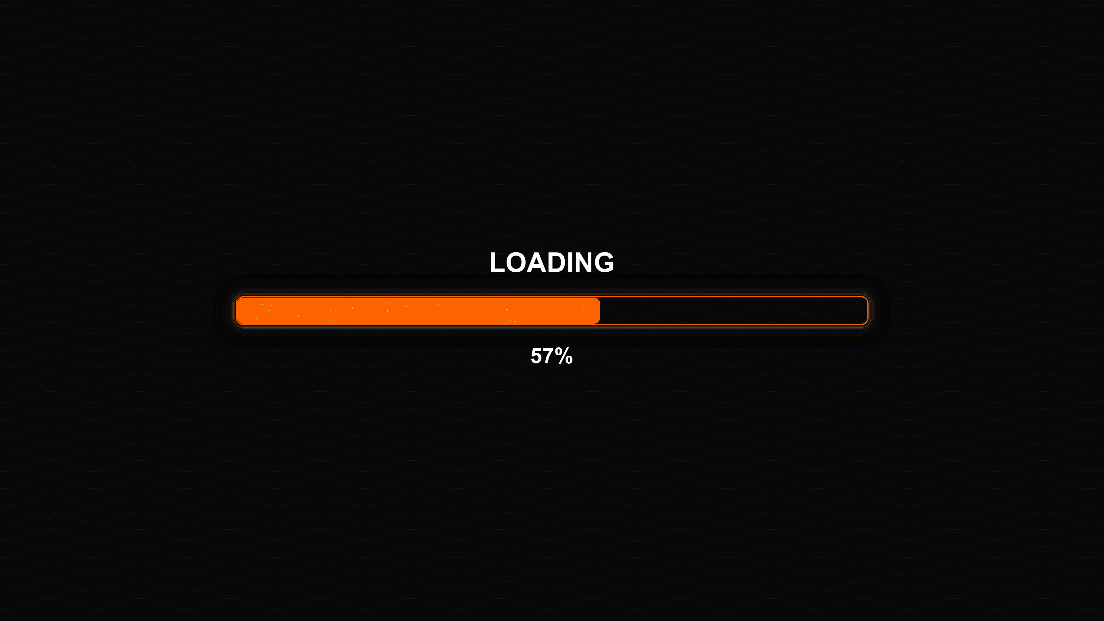 Modern progress bar animation showing loading status and completion in a digital design
