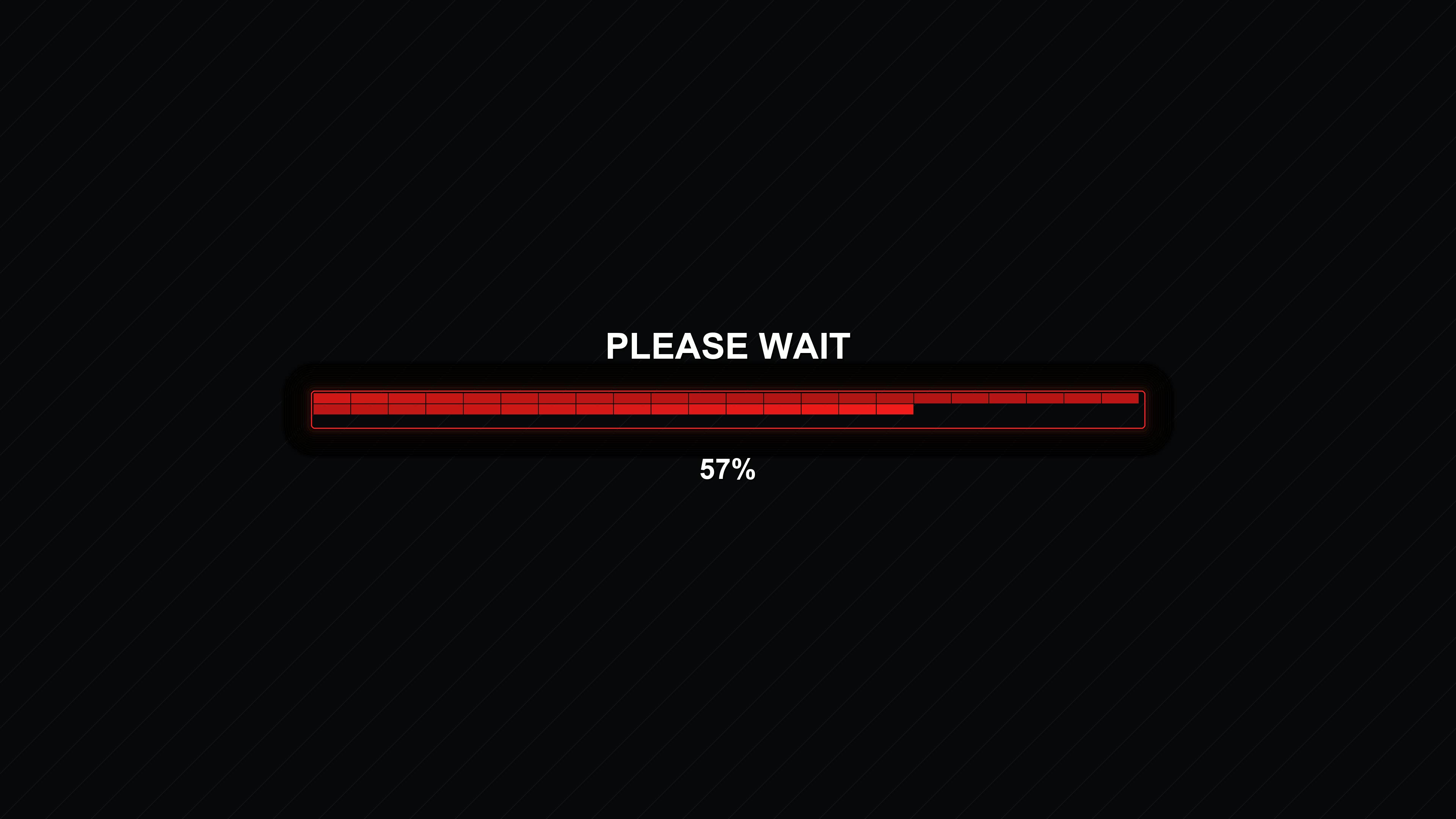 Modern progress bar animation with red color indicating waiting period and completion status