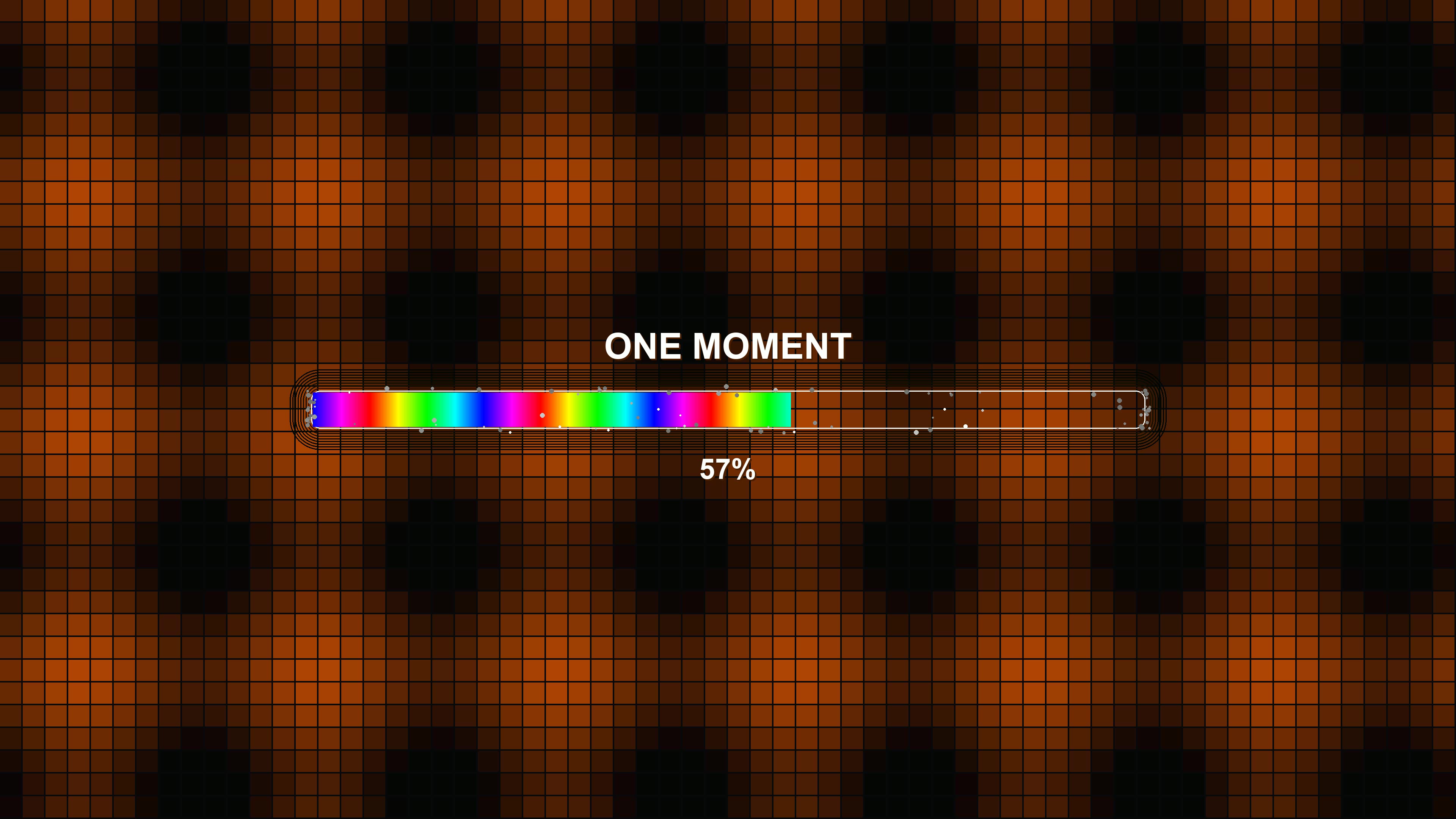 Waiting period animation shows a colorful progress bar filling up over time for modern applications
