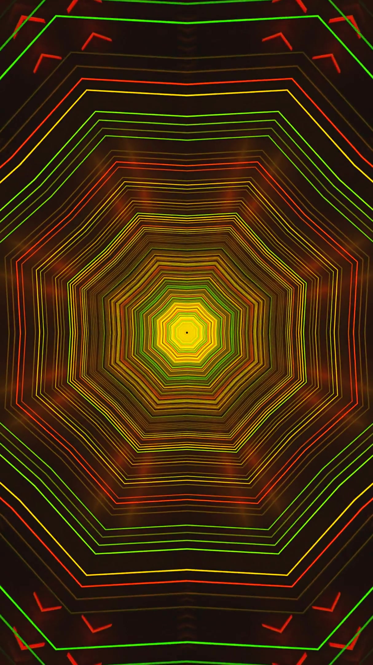 Vivid tunnel video loop screensaver creating a mesmerizing experience with bright colors and seamless visuals