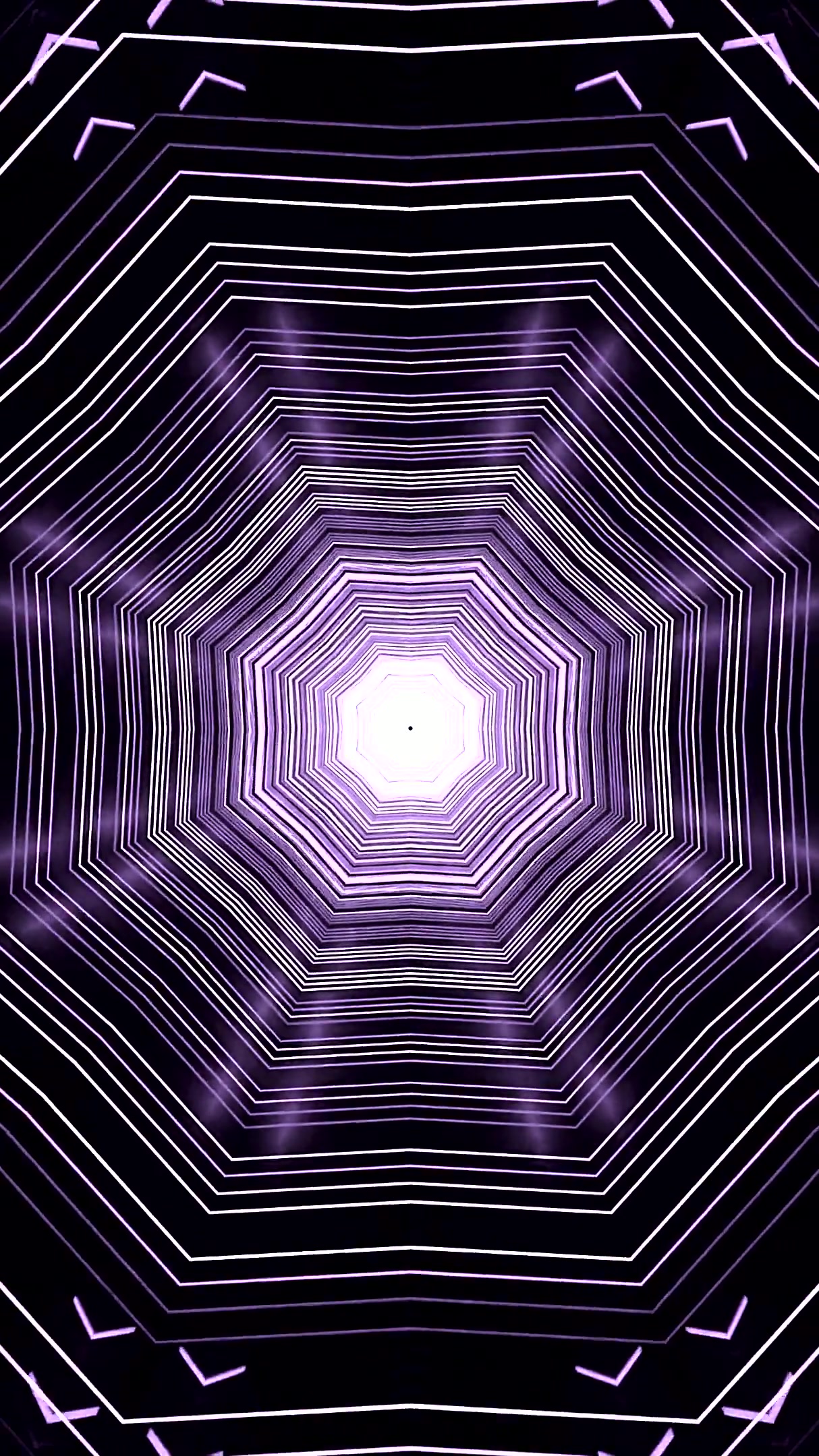 Explore a dynamic tunnel video loop with vivid colors and bright patterns for visual effects