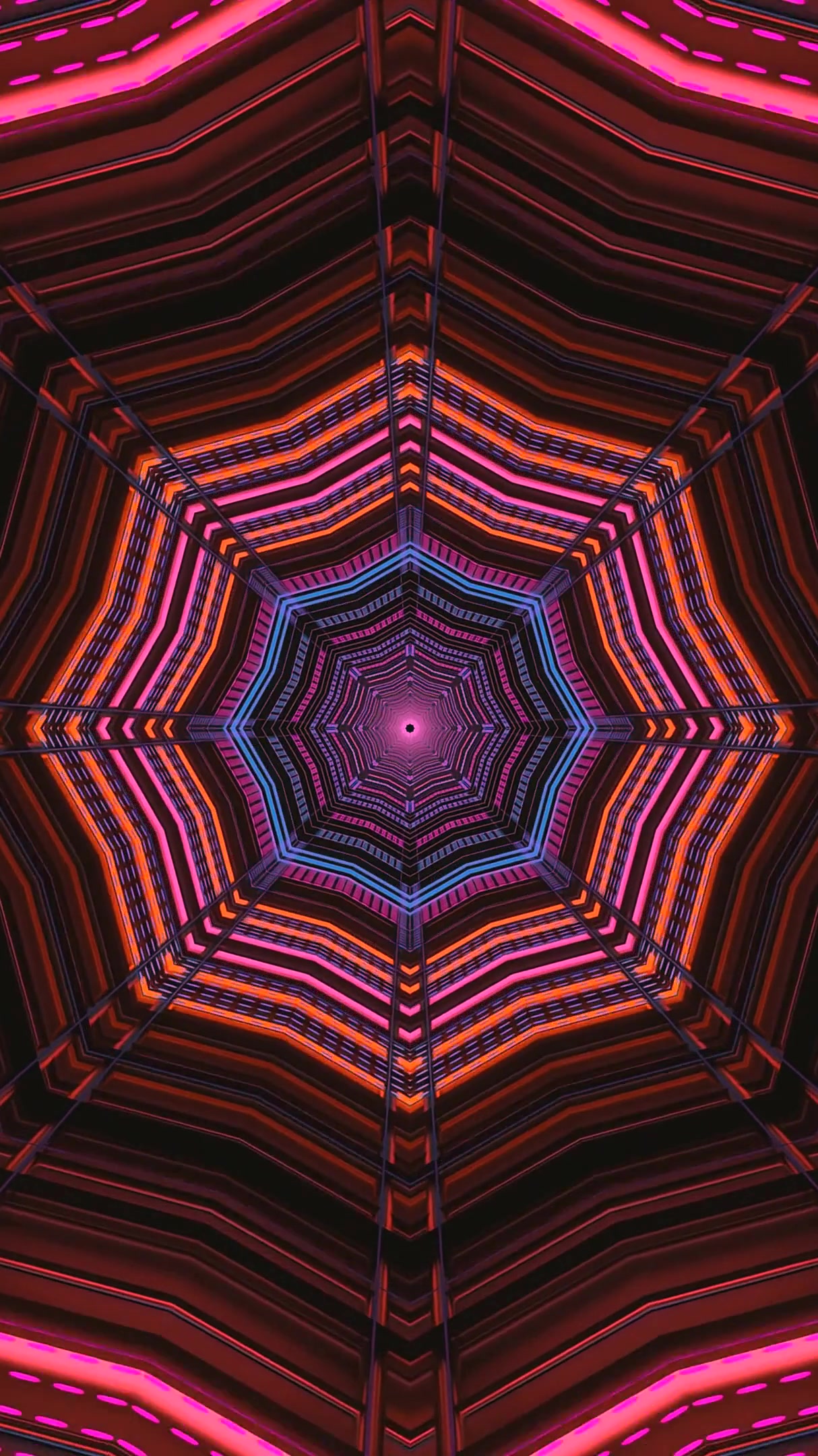 Tunnel video vj loop screensaver creates a vibrant visual experie
