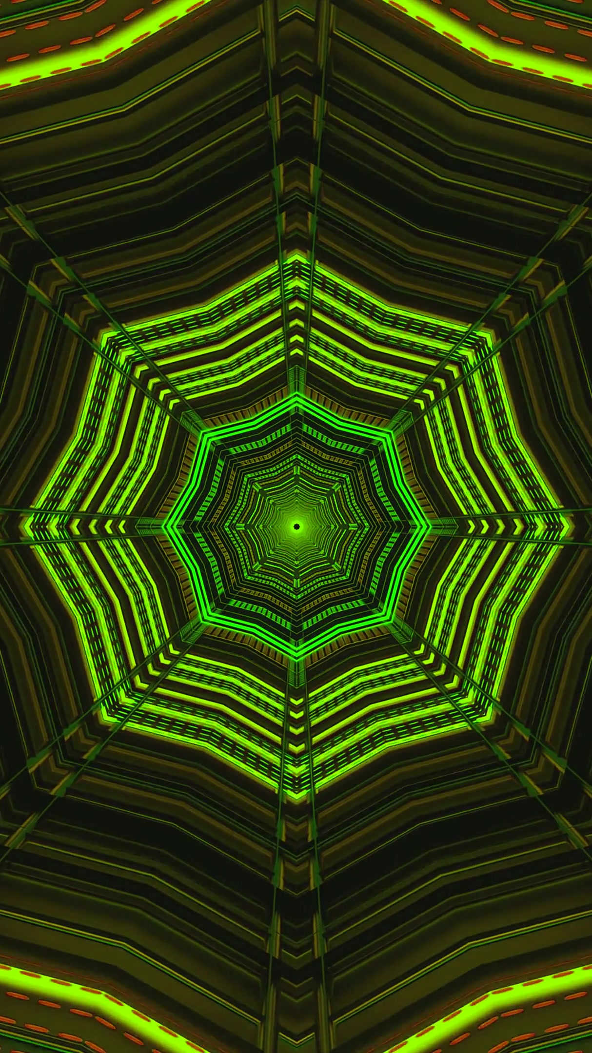 Seamless tunnel video loop creates a vibrant experience with dyna