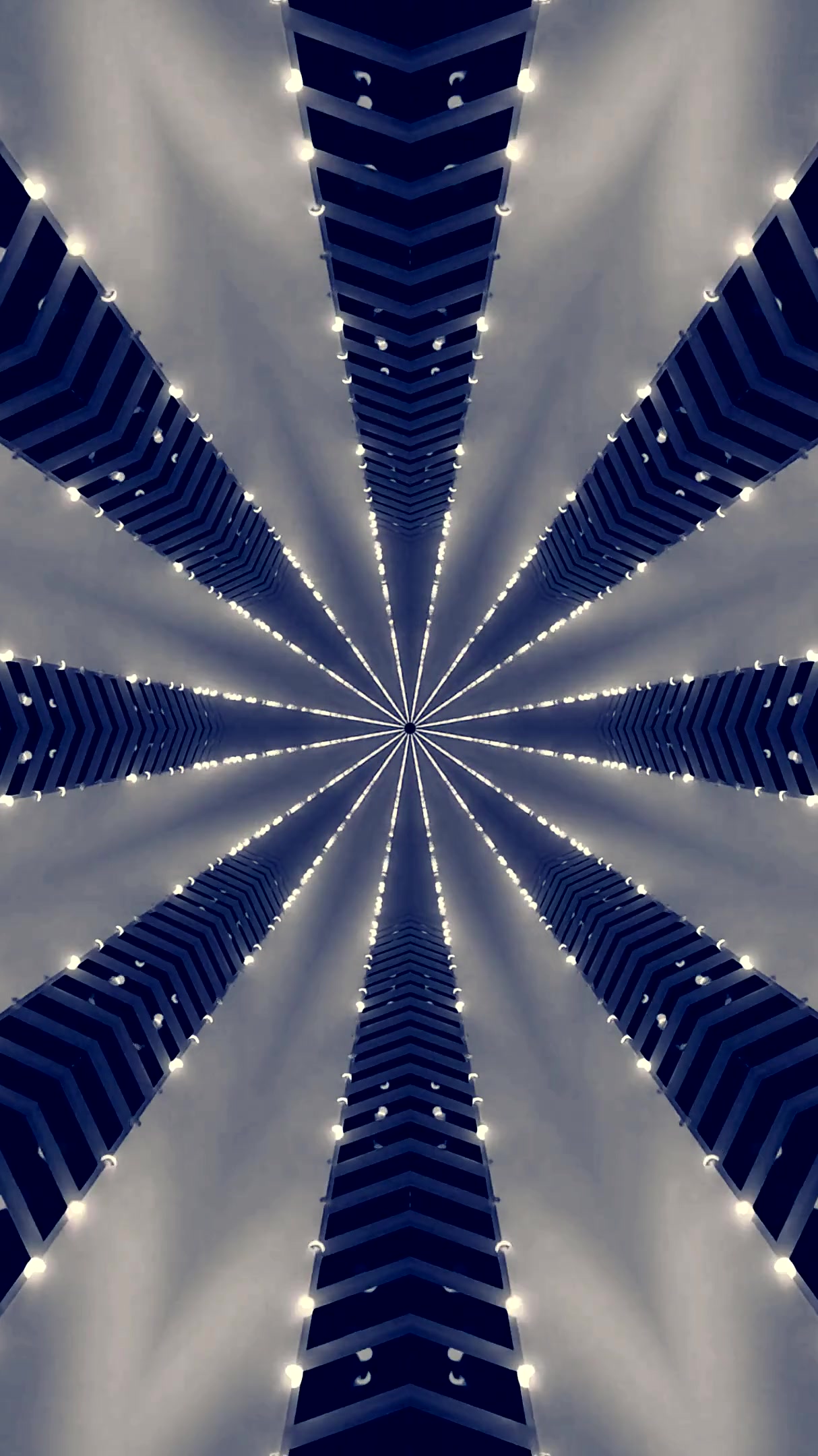 Mesmerizing tunnel visual loop with seamless motion and dynamic l