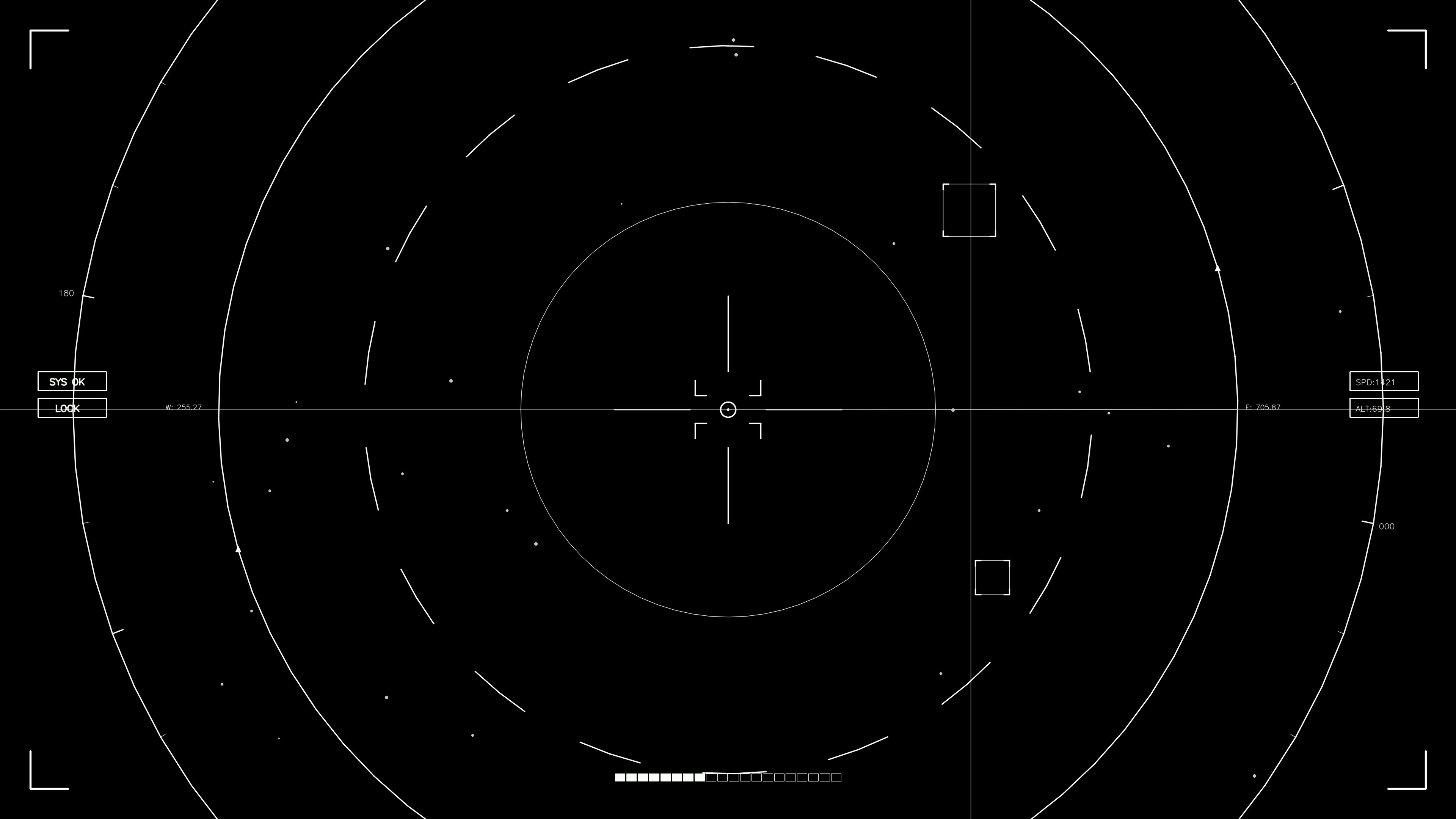 Hud elements animation for web designers and sci-fi video editors focusing on user interface layouts and design processes