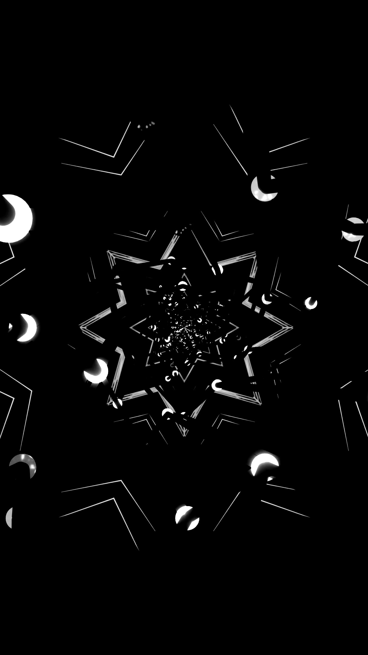 Vibrant tunnel video loop displaying intricate patterns shifting and flowing in a seamless motion throughout the duration