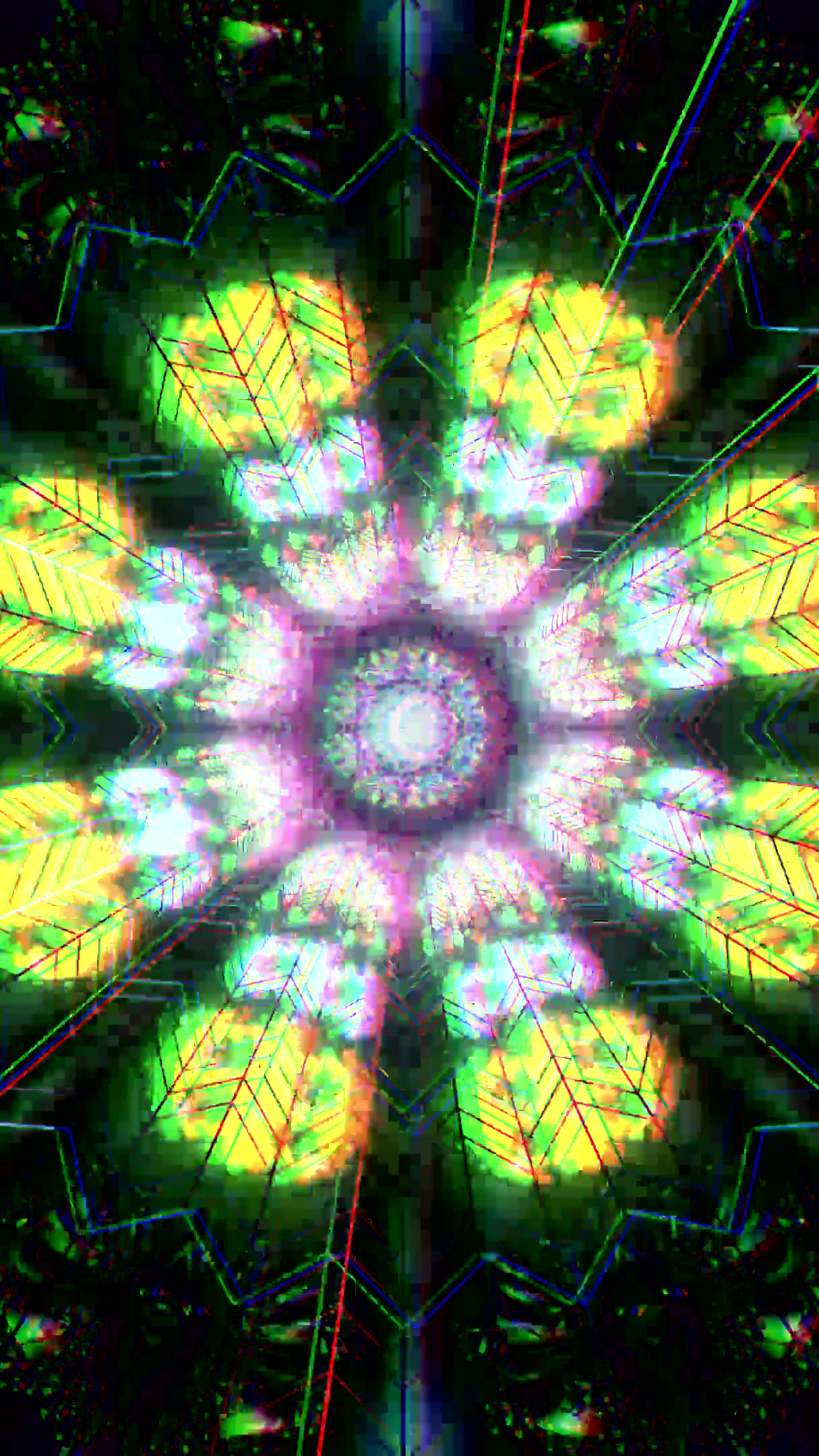 Colorful tunnel video loop creating a mesmerizing visual experien