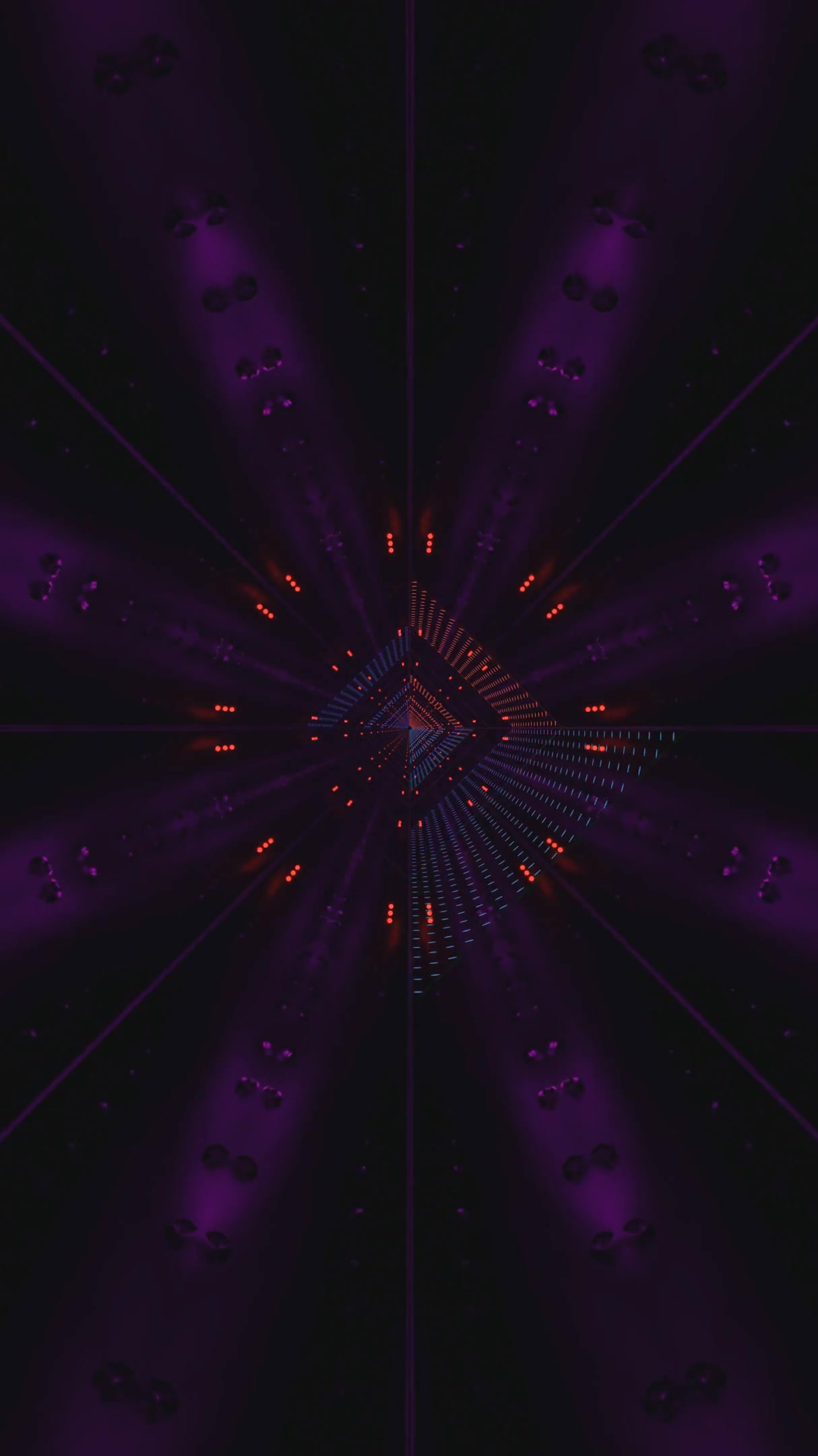 Endless tunnel video loop creates a vibrant visual experience in