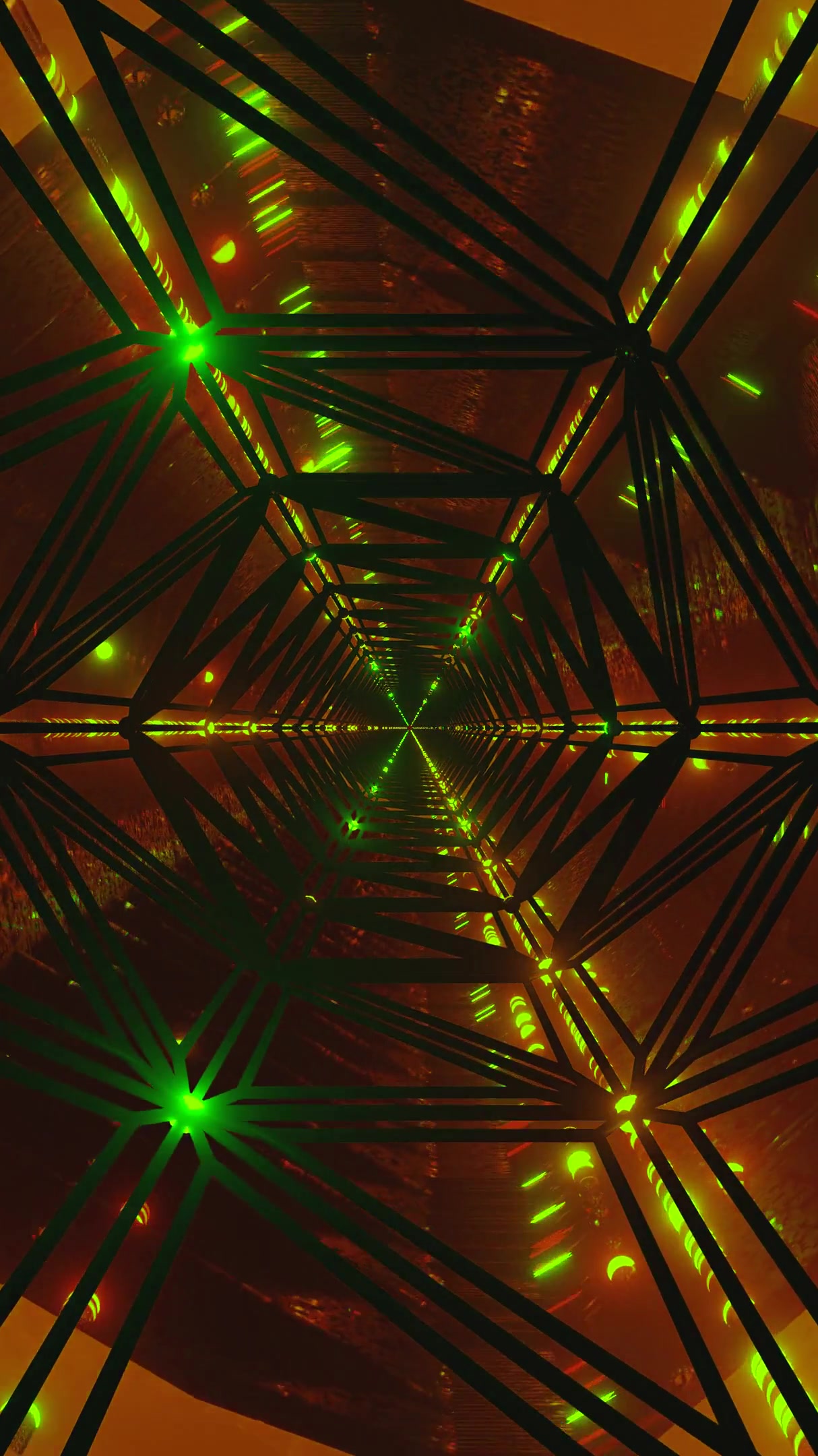 Colorful tunnel video loop creates a vibrant and engaging visual