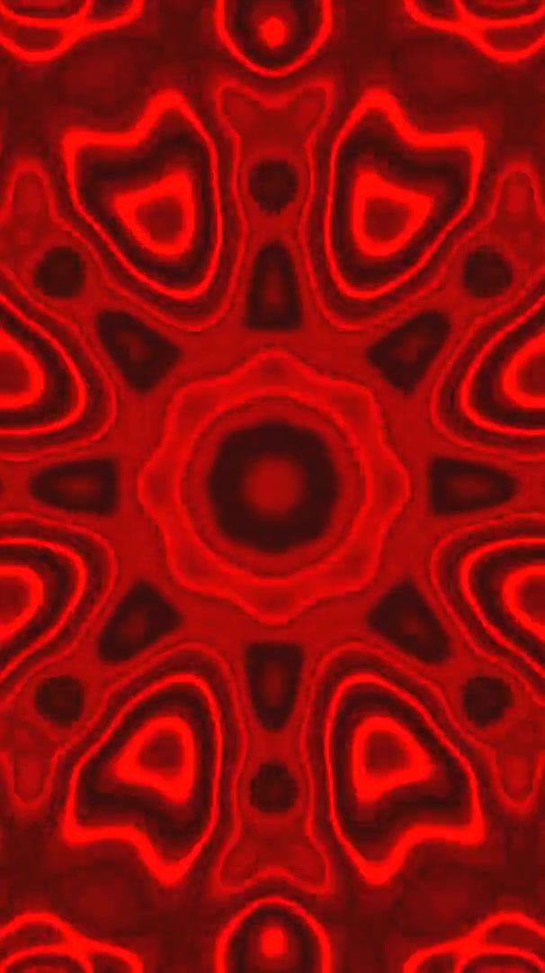 Seamless loop of vibrant red tunnel pattern creating a hypnotic visual experience