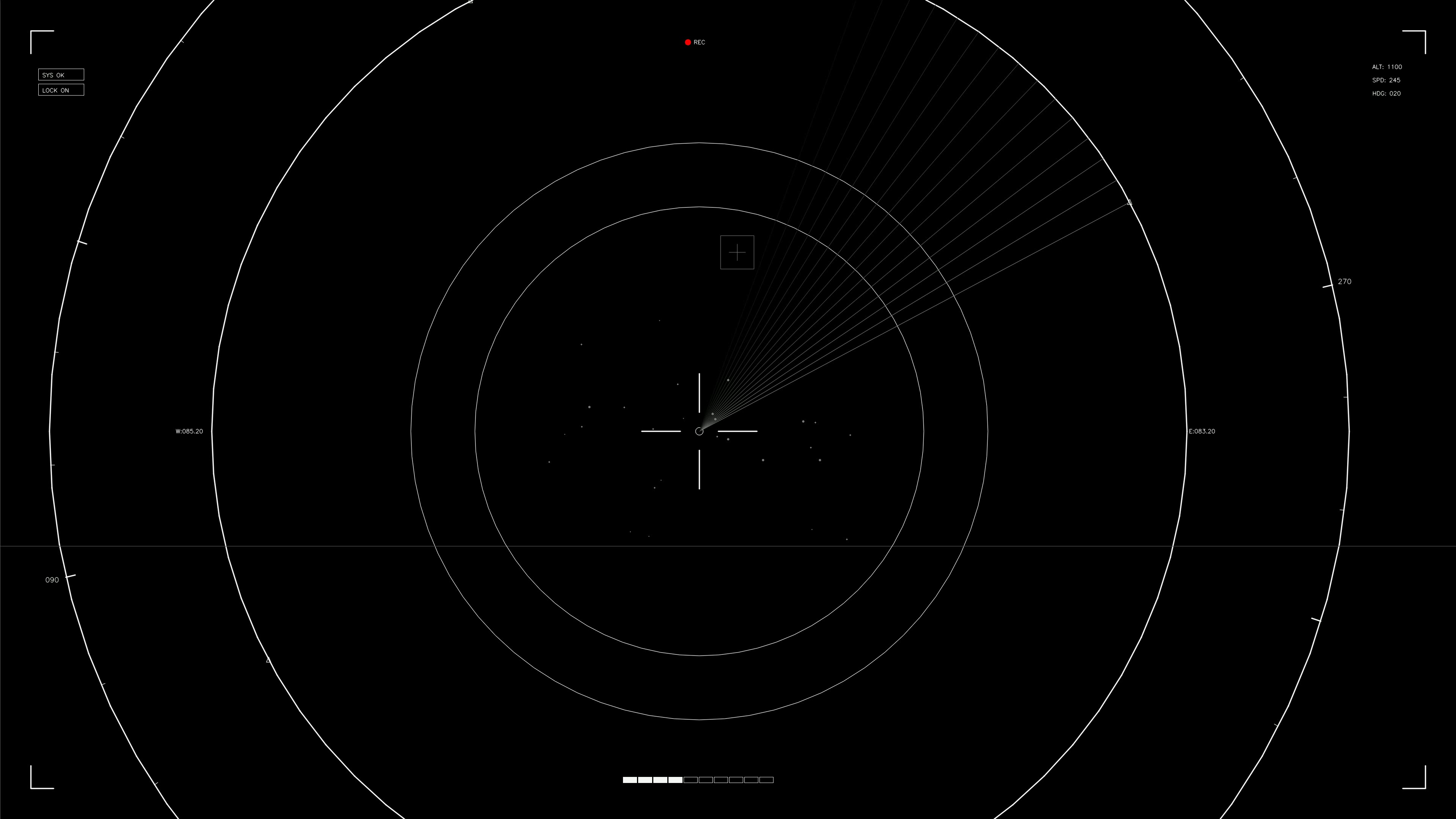 Hud elements on a dark background designed for web designers and video editors focused on sci-fi themes and animations