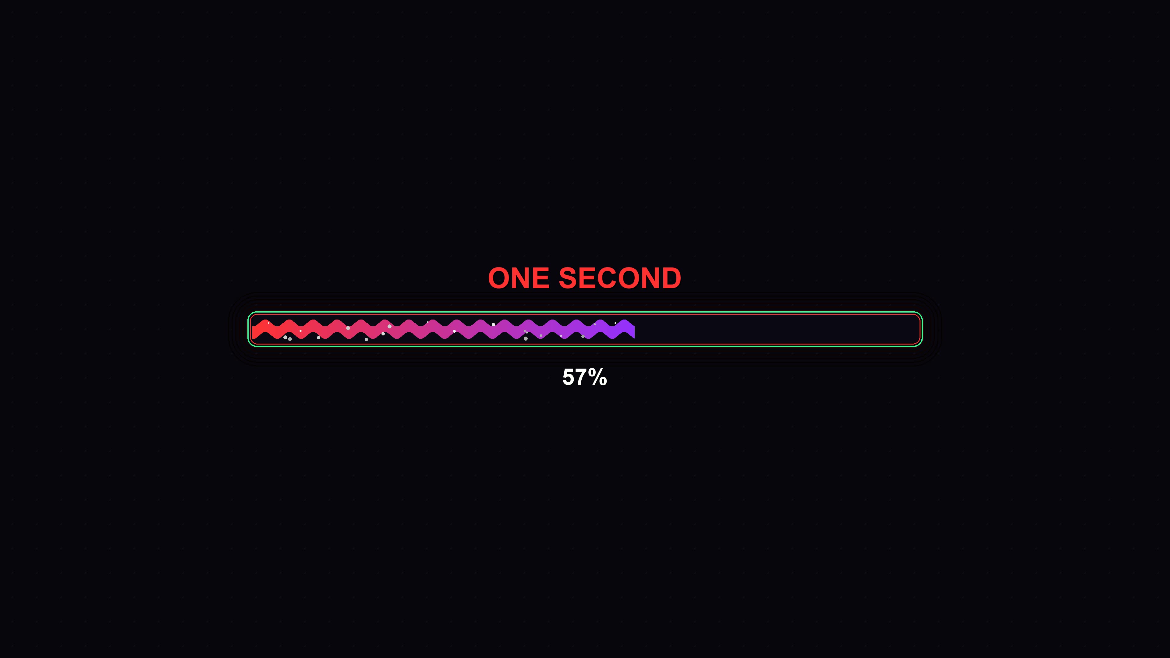 Modern progress bar animation shows colorful transitions and completion metrics over time